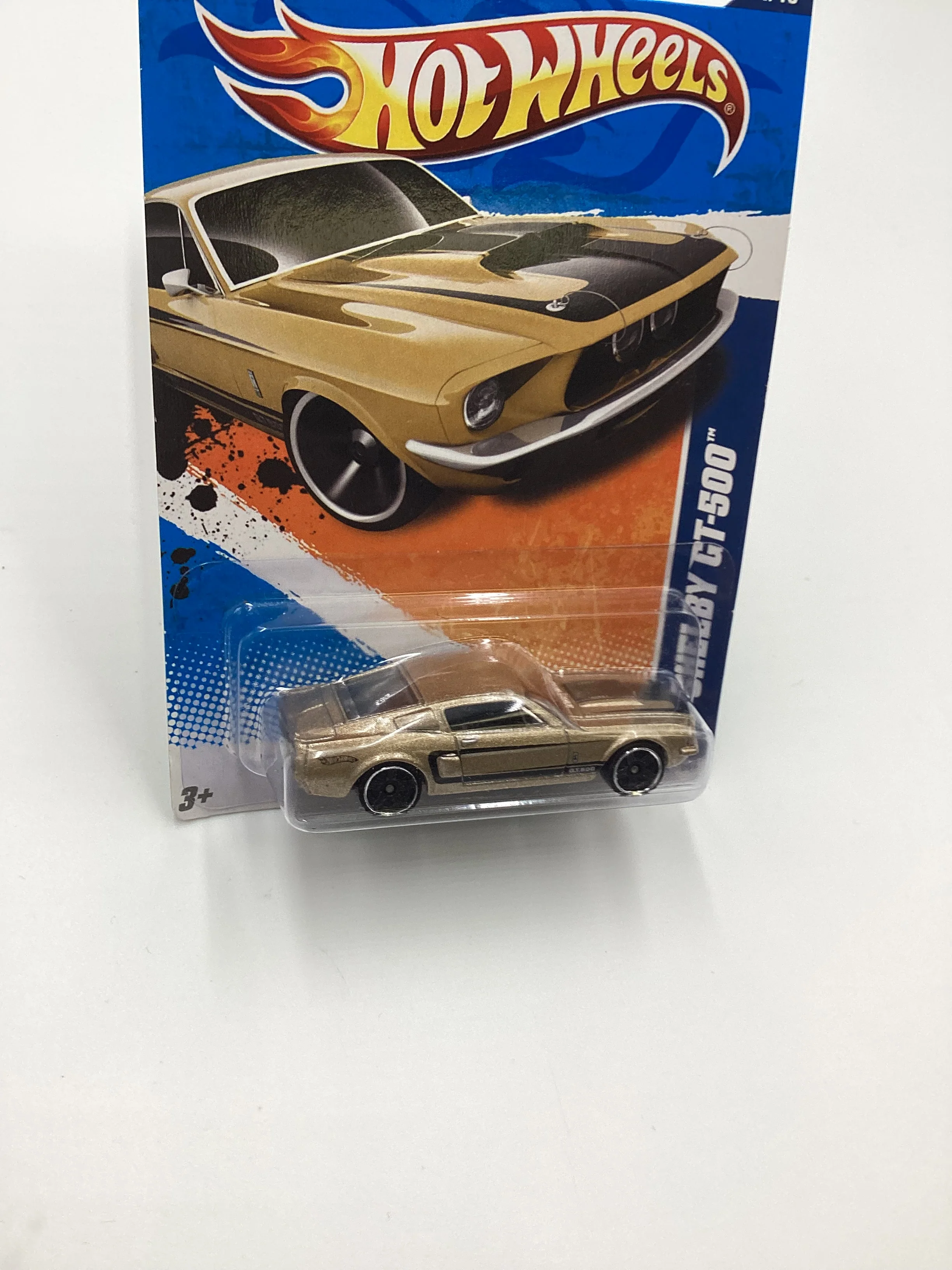 2011 Hot Wheels #101 69 Shelby GT-500 Gold 28C - Image 5