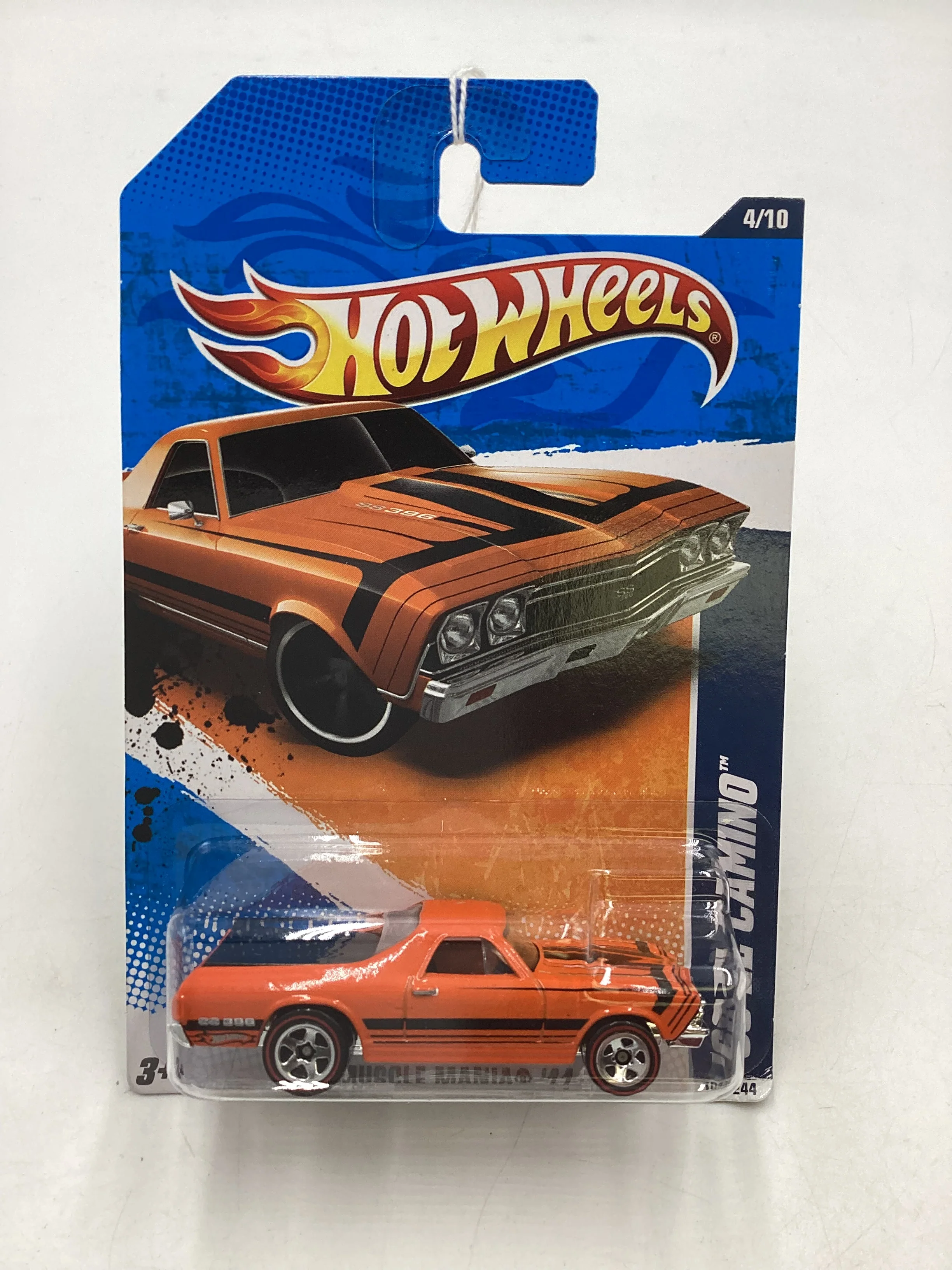 2011 Hot wheels #104 68 El Camino Orange Walmart Exclusive 239F - Image 2