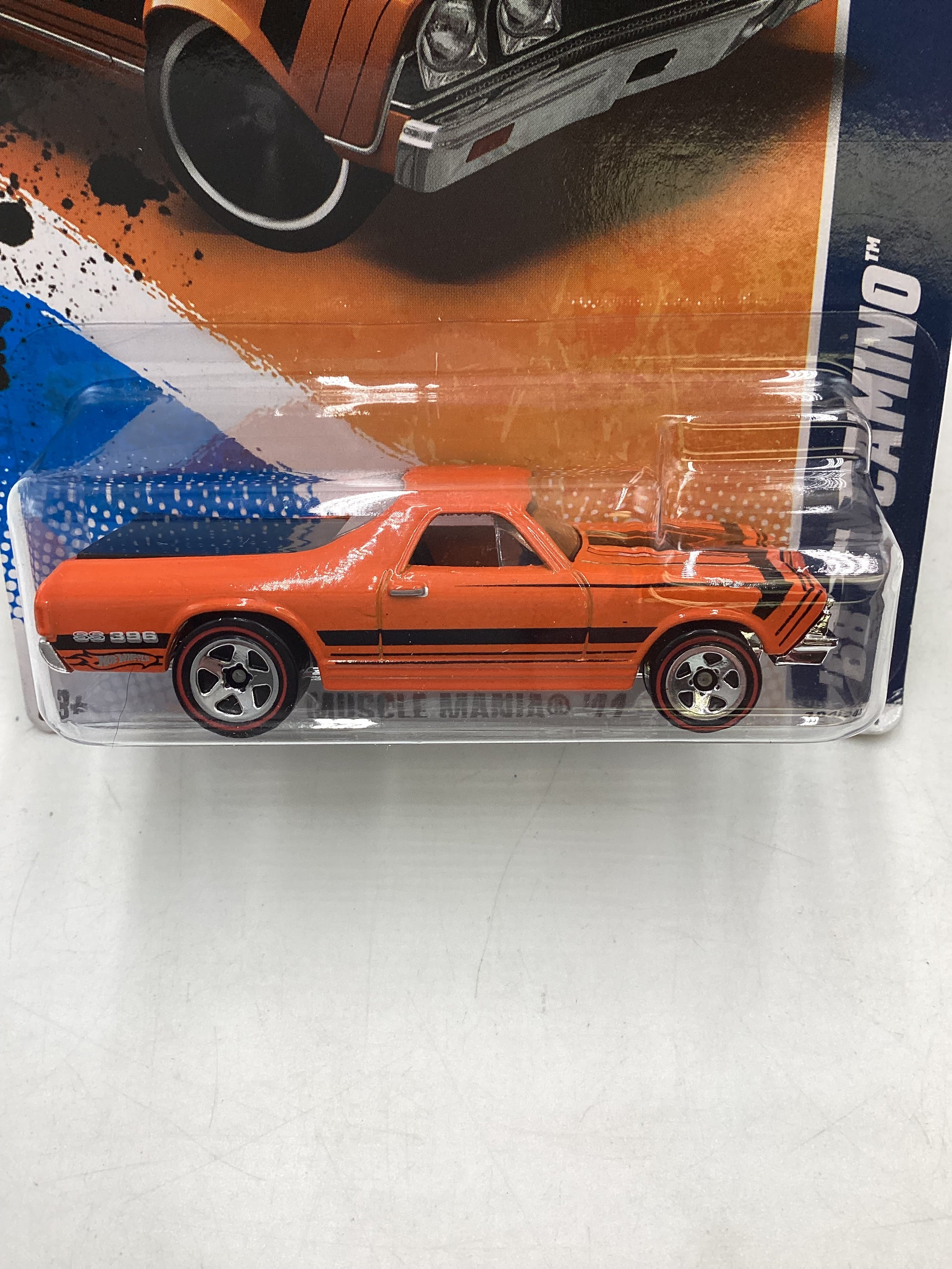 2011 Hot wheels #104 68 El Camino Orange Walmart Exclusive 239F - Image 3