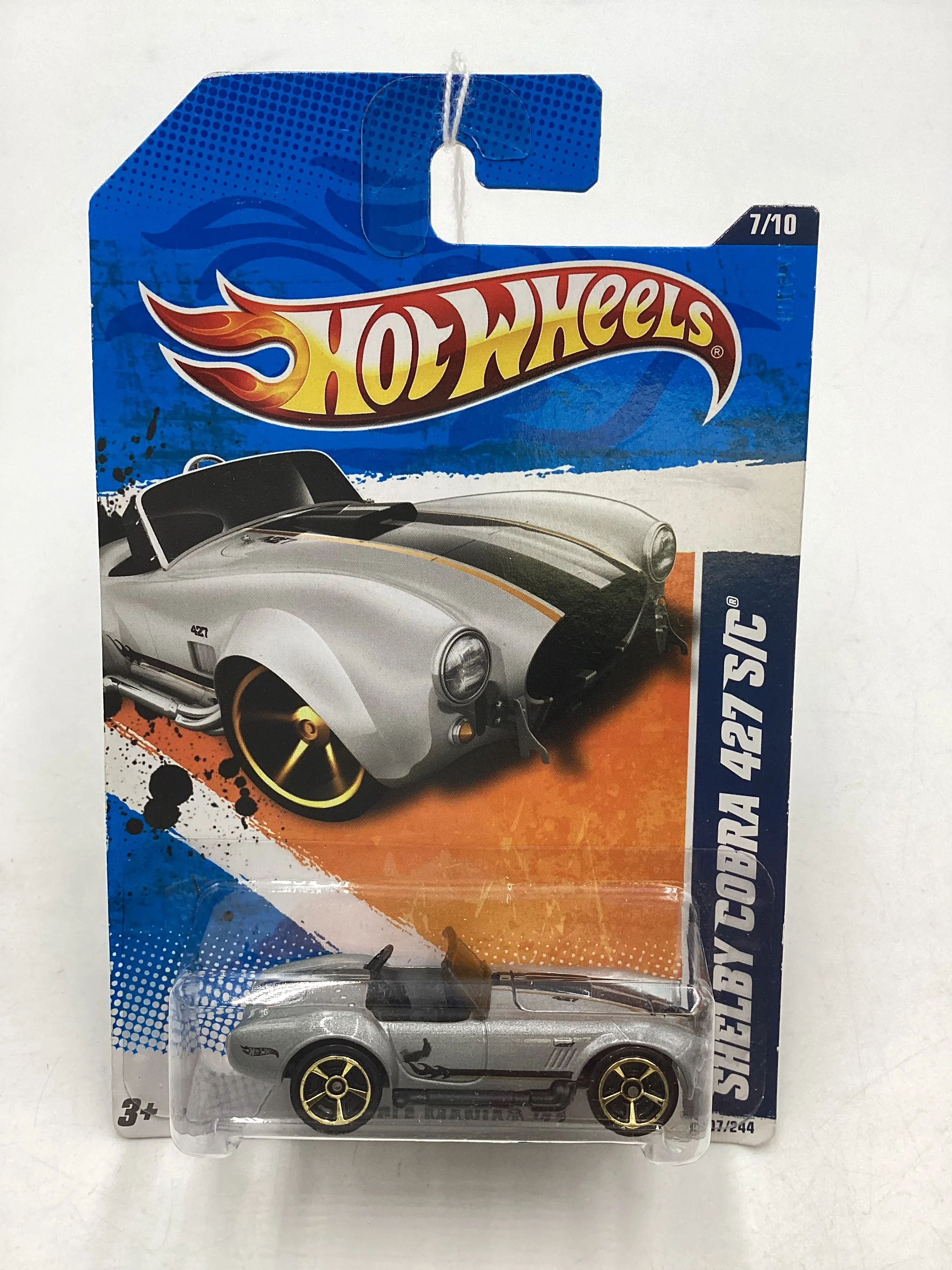 2011 Hot Wheels #107 67 Shelby Cobra 427 S/C Silver 34B - Image 2