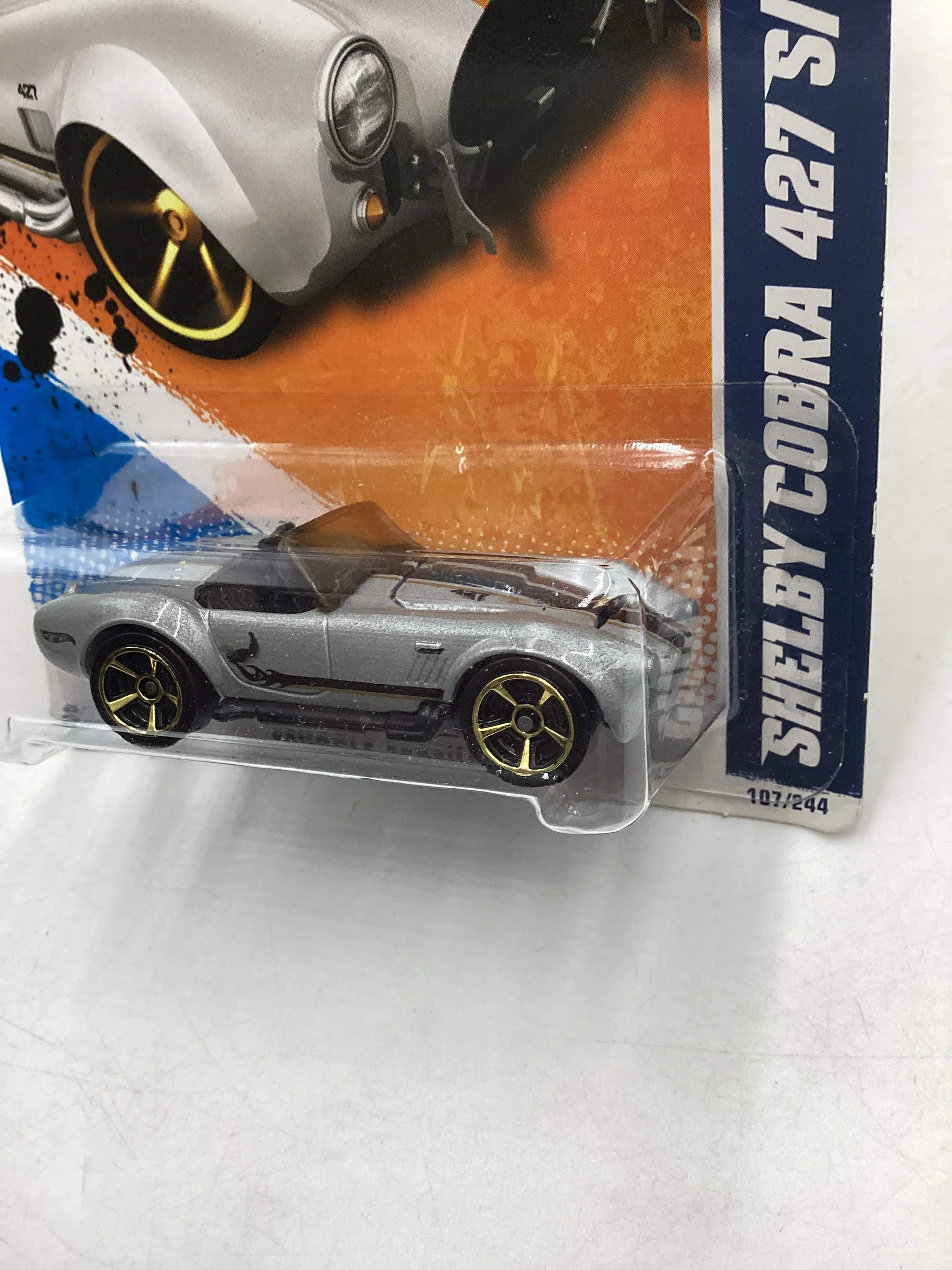 2011 Hot Wheels #107 67 Shelby Cobra 427 S/C Silver 34B - Image 4