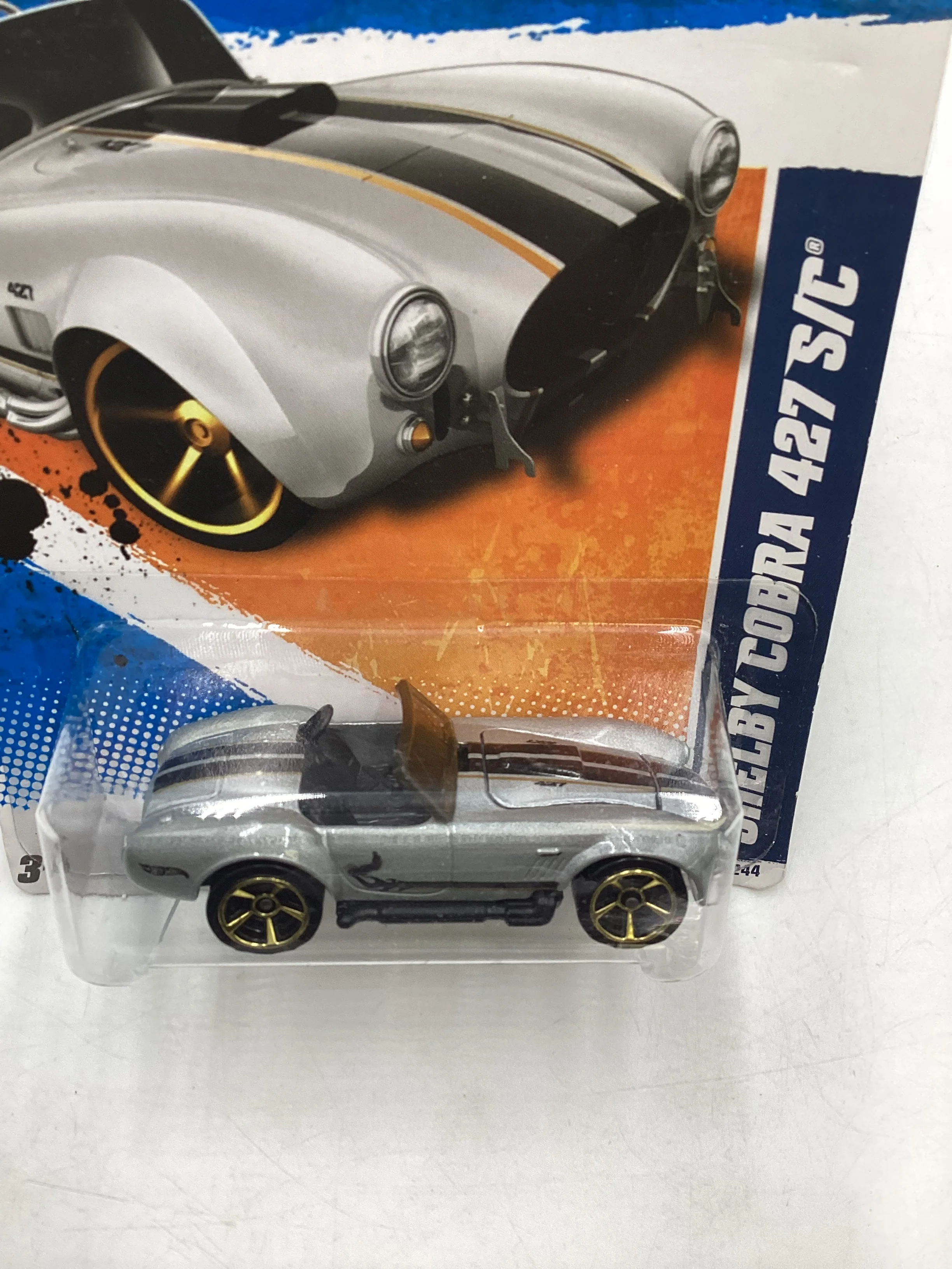 2011 Hot Wheels #107 67 Shelby Cobra 427 S/C Silver 34B - Image 6