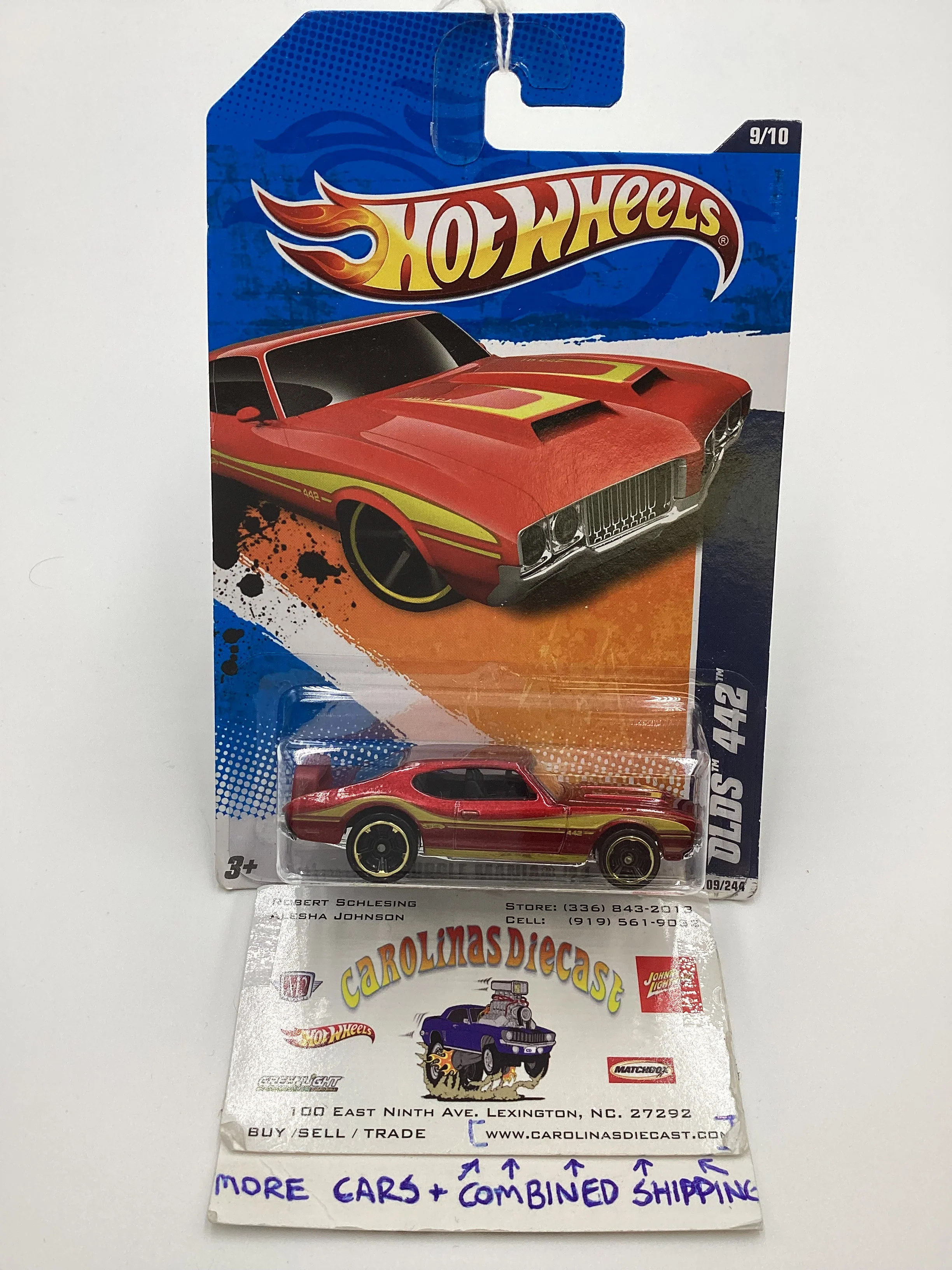 2011 Hot Wheels #109 Olds 442 Red 54E