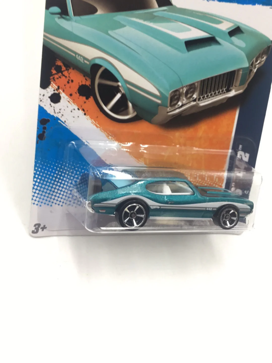 2011 Hot Wheels #109 Olds 442 Walmart exclusive FF6 - Image 3