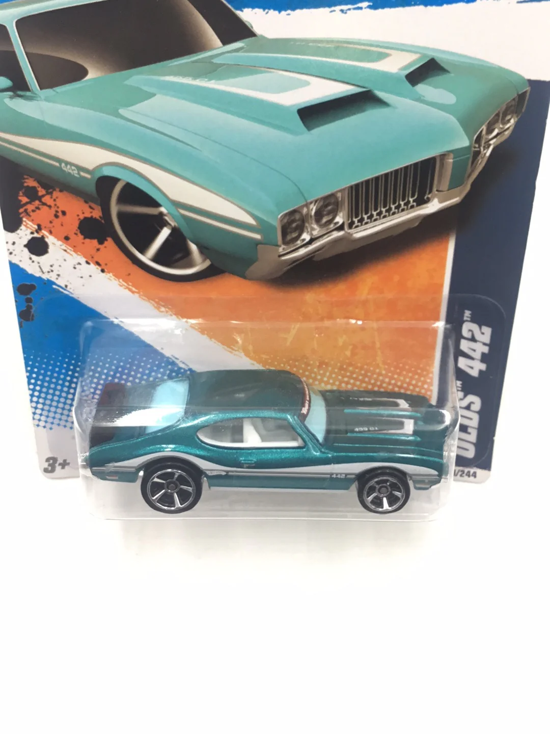 2011 Hot Wheels #109 Olds 442 Walmart exclusive FF6 - Image 5