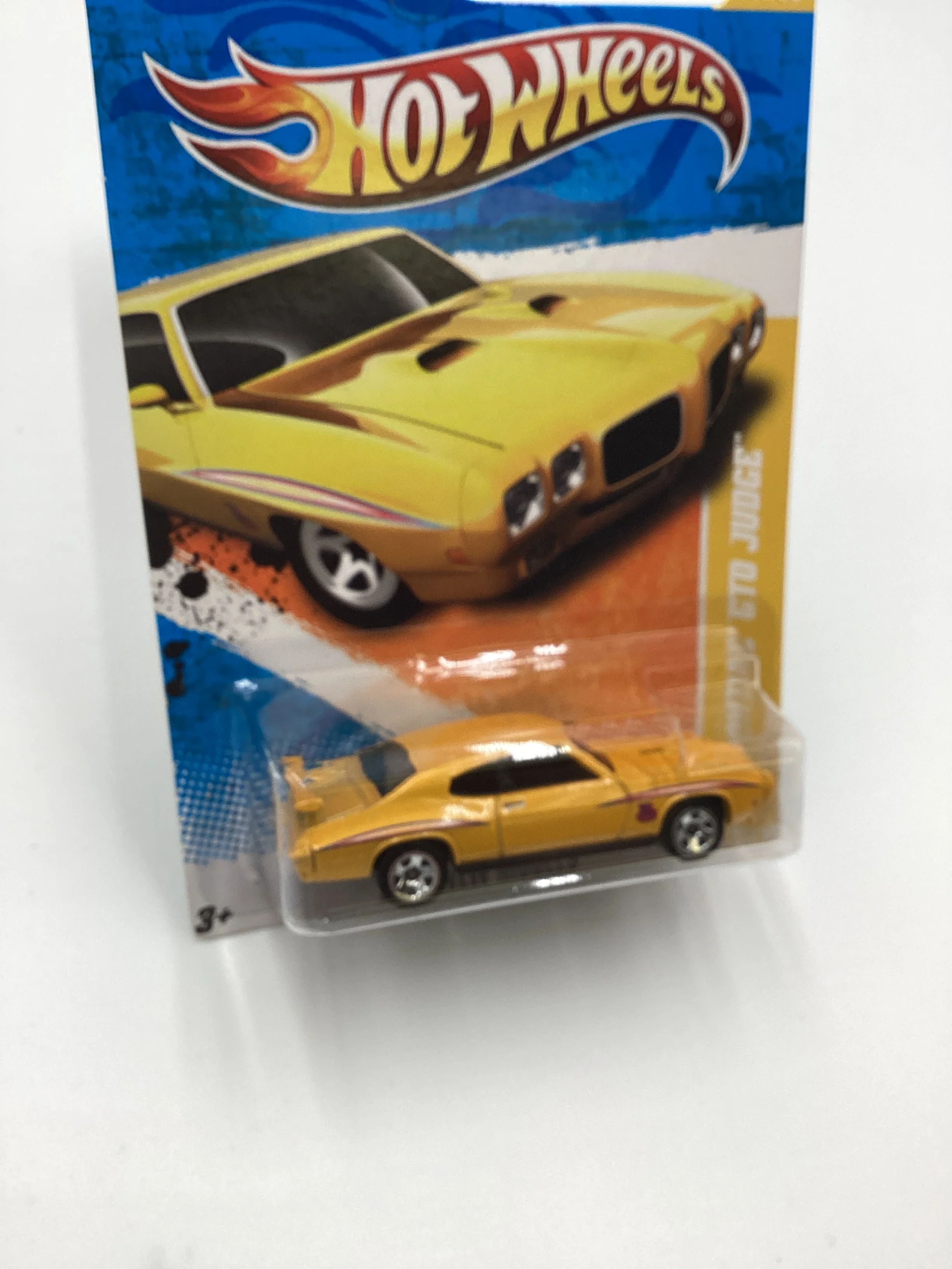 2011 Hot Wheels #11 70 Pontiac GTO Judge Yellow - Image 5