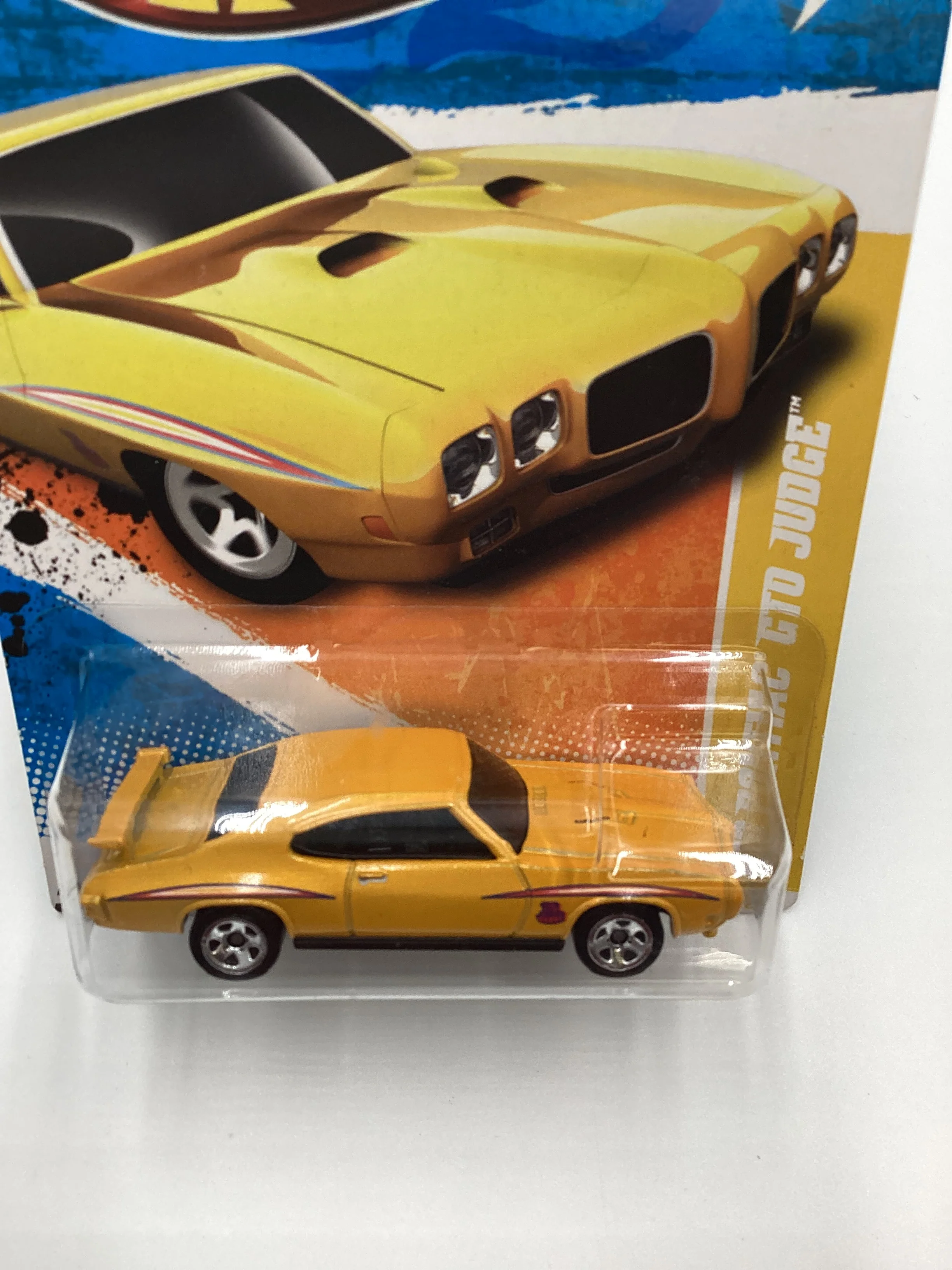 2011 Hot Wheels #11 70 Pontiac GTO Judge Yellow - Image 6
