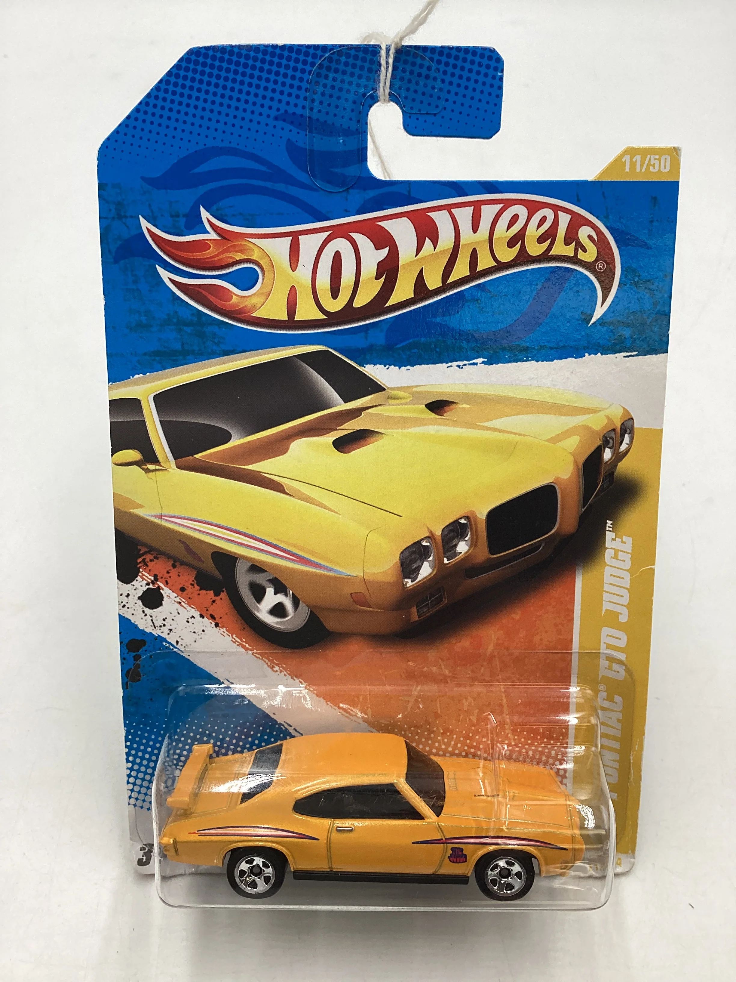 2011 Hot Wheels #11 70 Pontiac GTO Judge Yellow 47G - Image 2