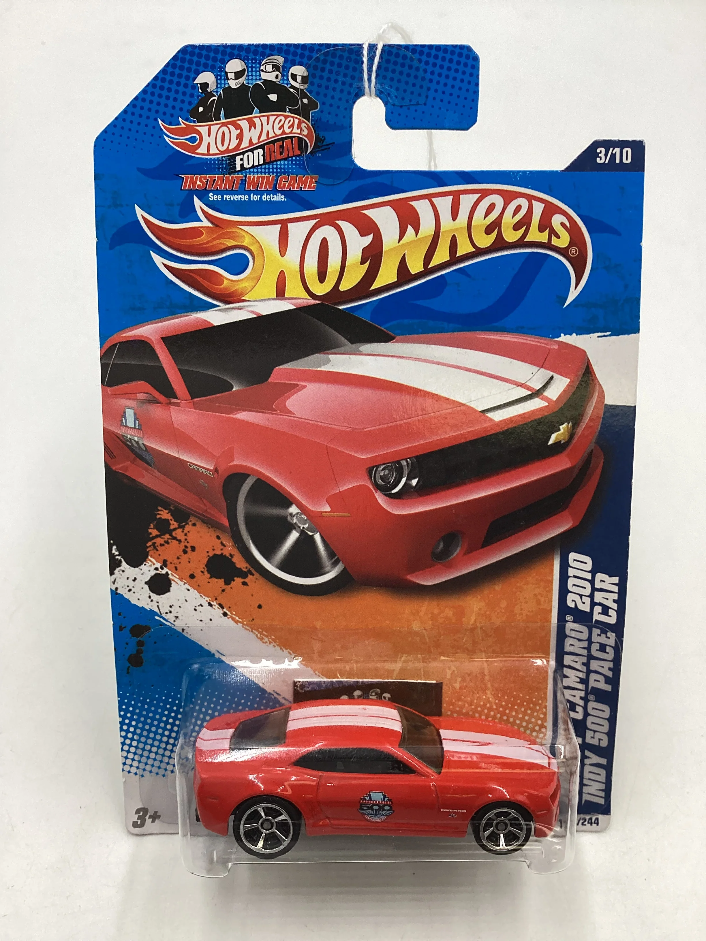 2011 Hot Wheels #113 Red Chevy Camaro 2010 Indy 500 Pace Car 3A - Image 2