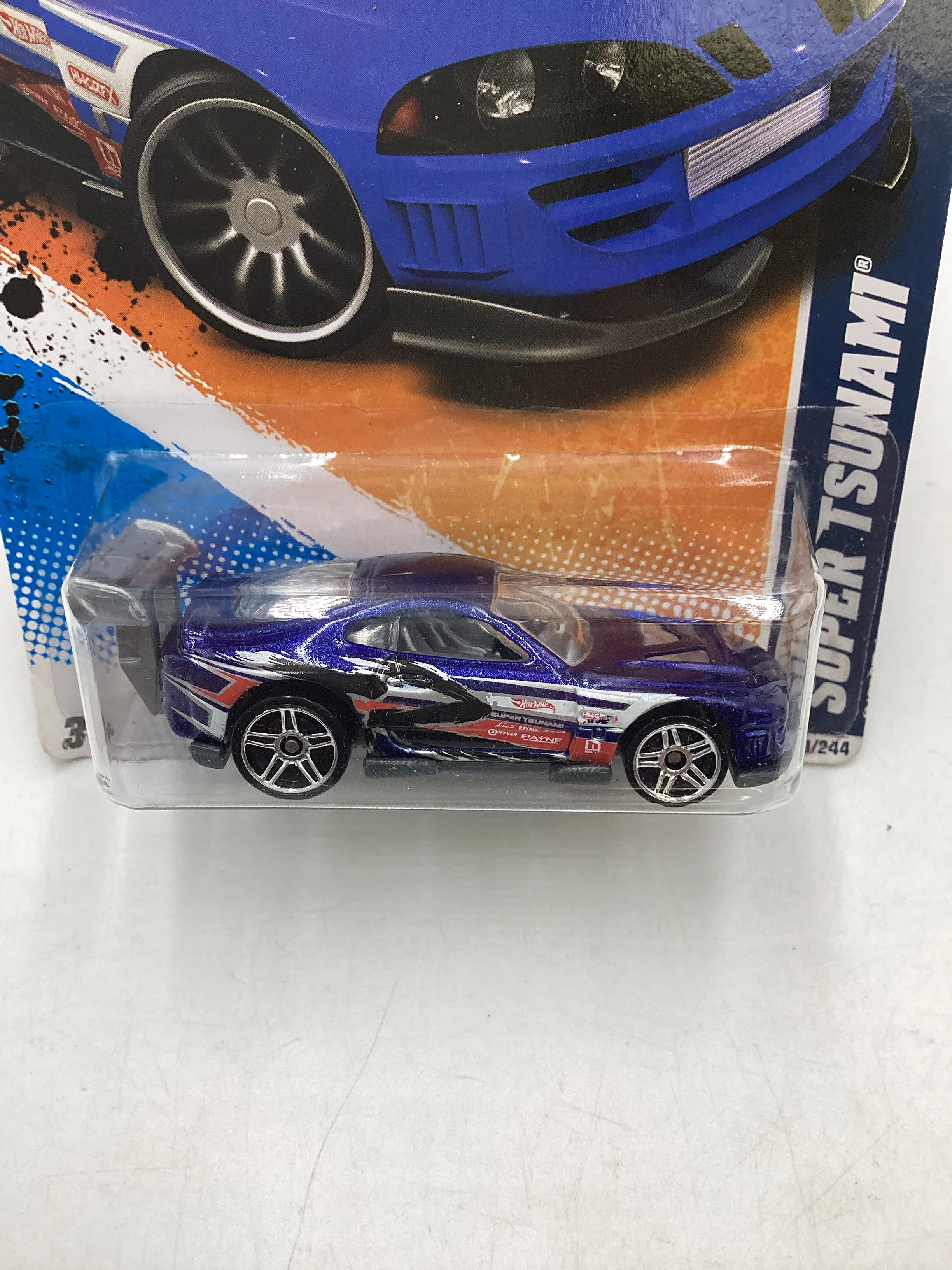 2011 Hot wheels #120 Super Tsunami Blue 86H - Image 3