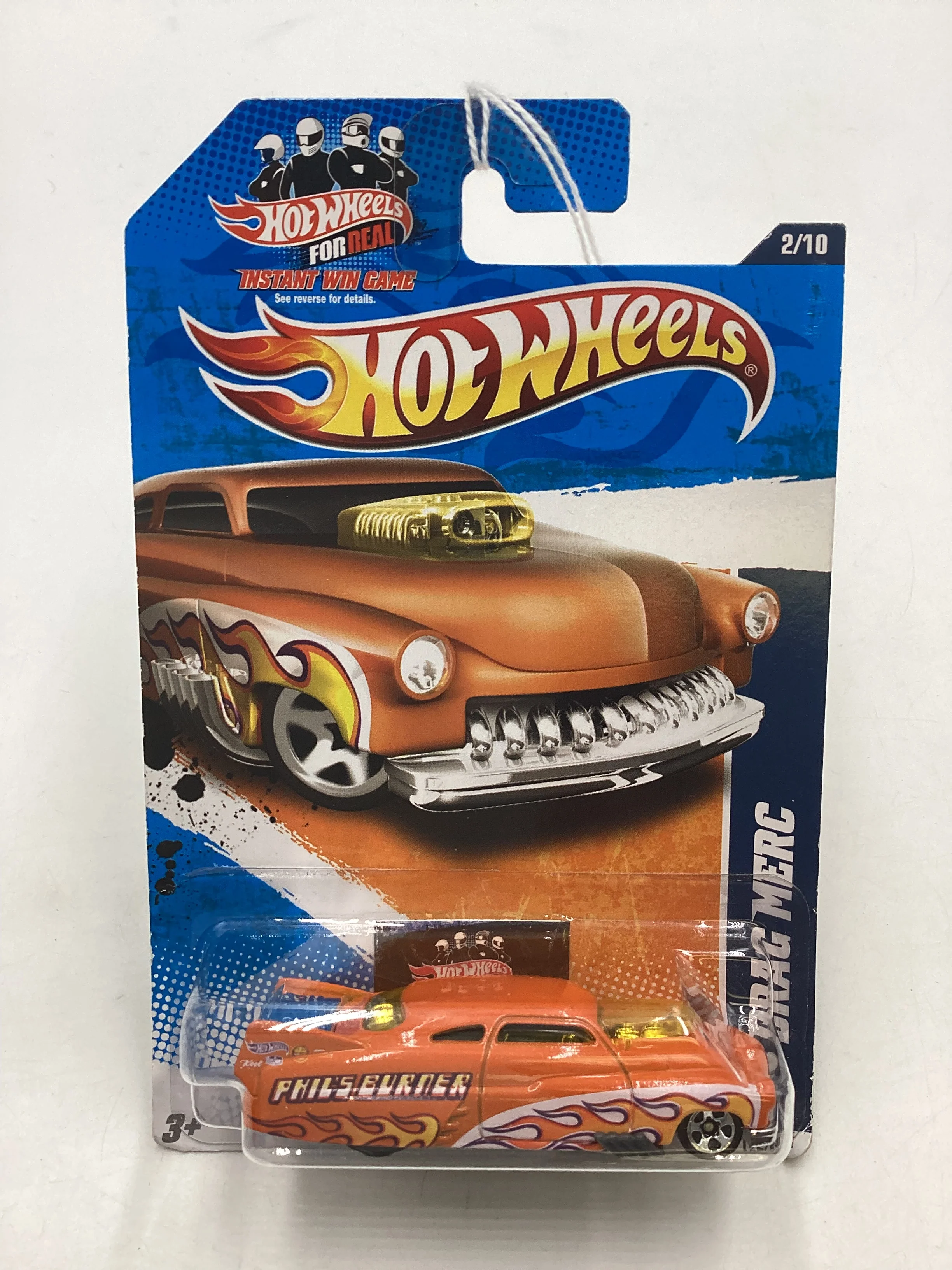 2011 Hot Wheels #122 49 Drag Merc Orange 50G - Image 2