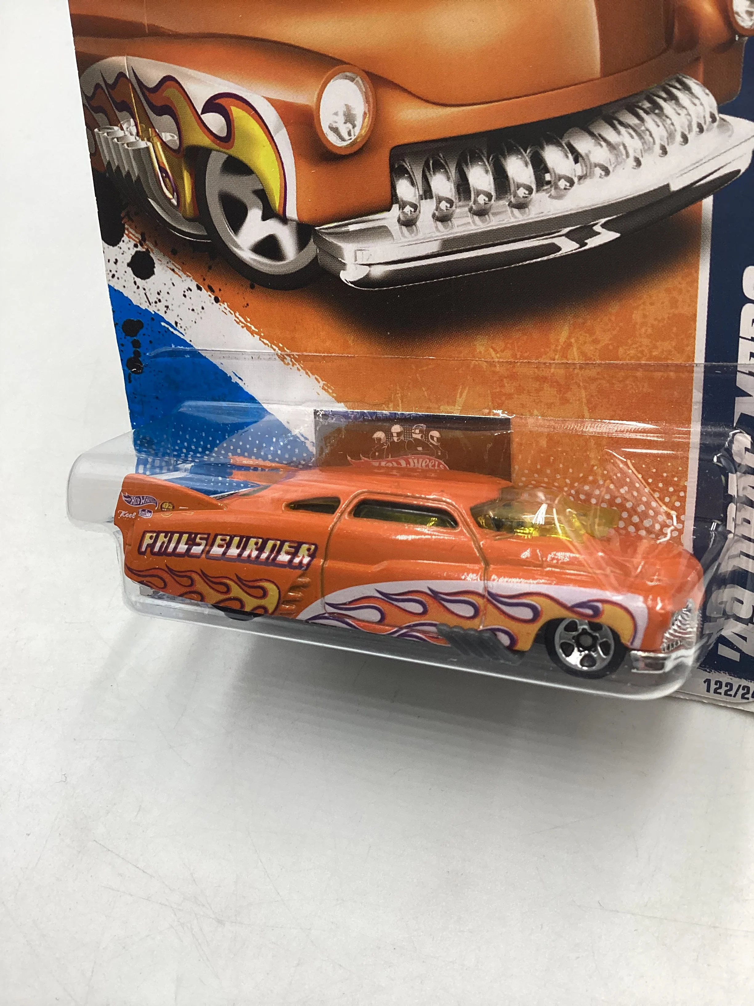 2011 Hot Wheels #122 49 Drag Merc Orange 50G - Image 4