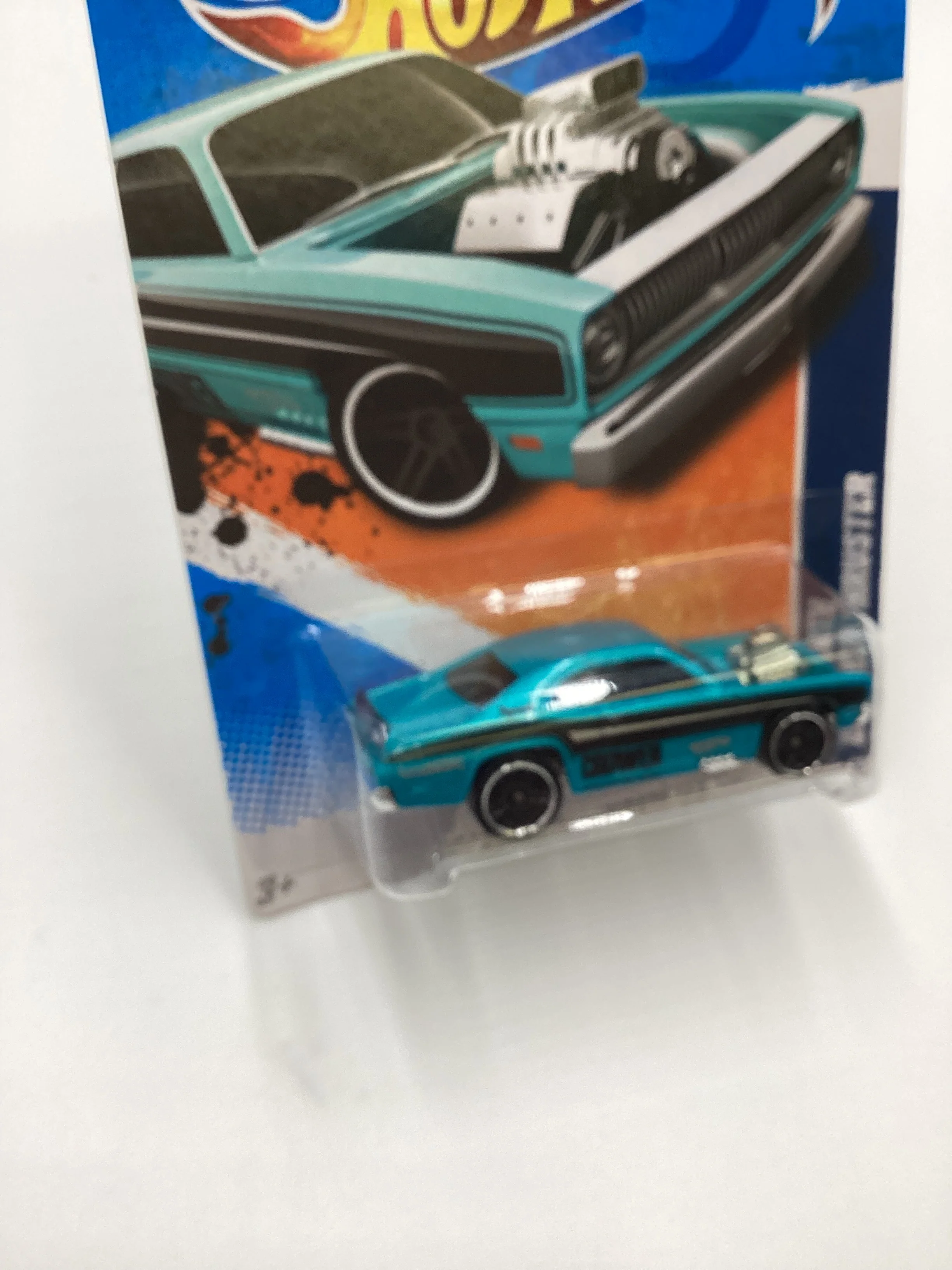 2011 Hot Wheels #134 Plymouth Duster Thruster Blue 52A - Image 6