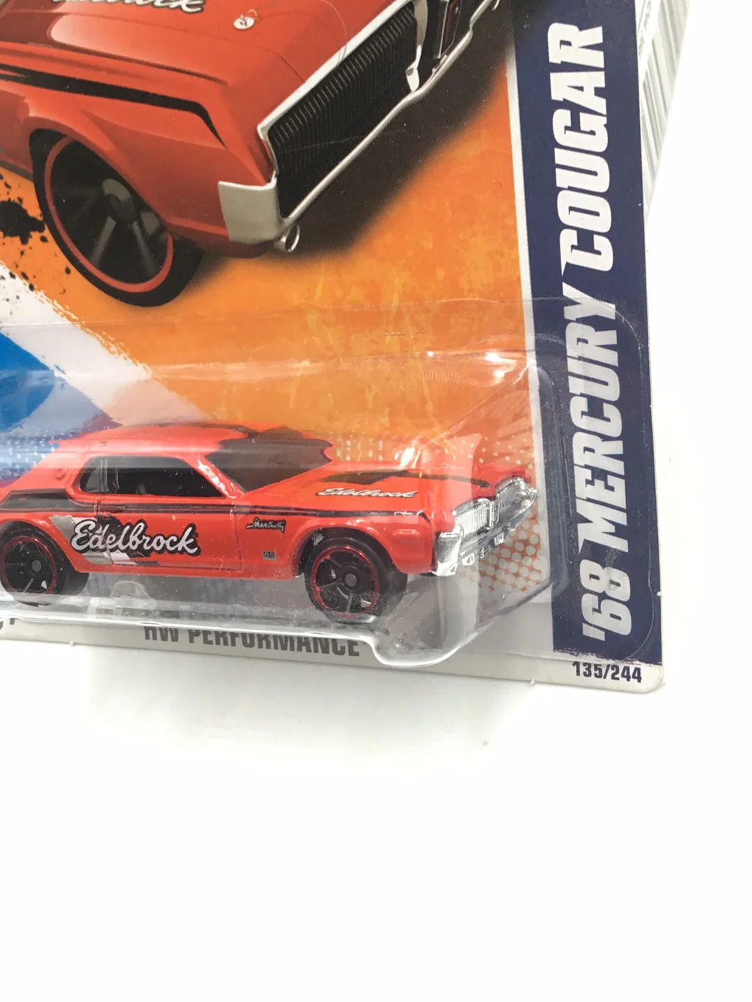 2011 Hot wheels #135 68 Mercury Cougar edelbrock Y2 - Image 4