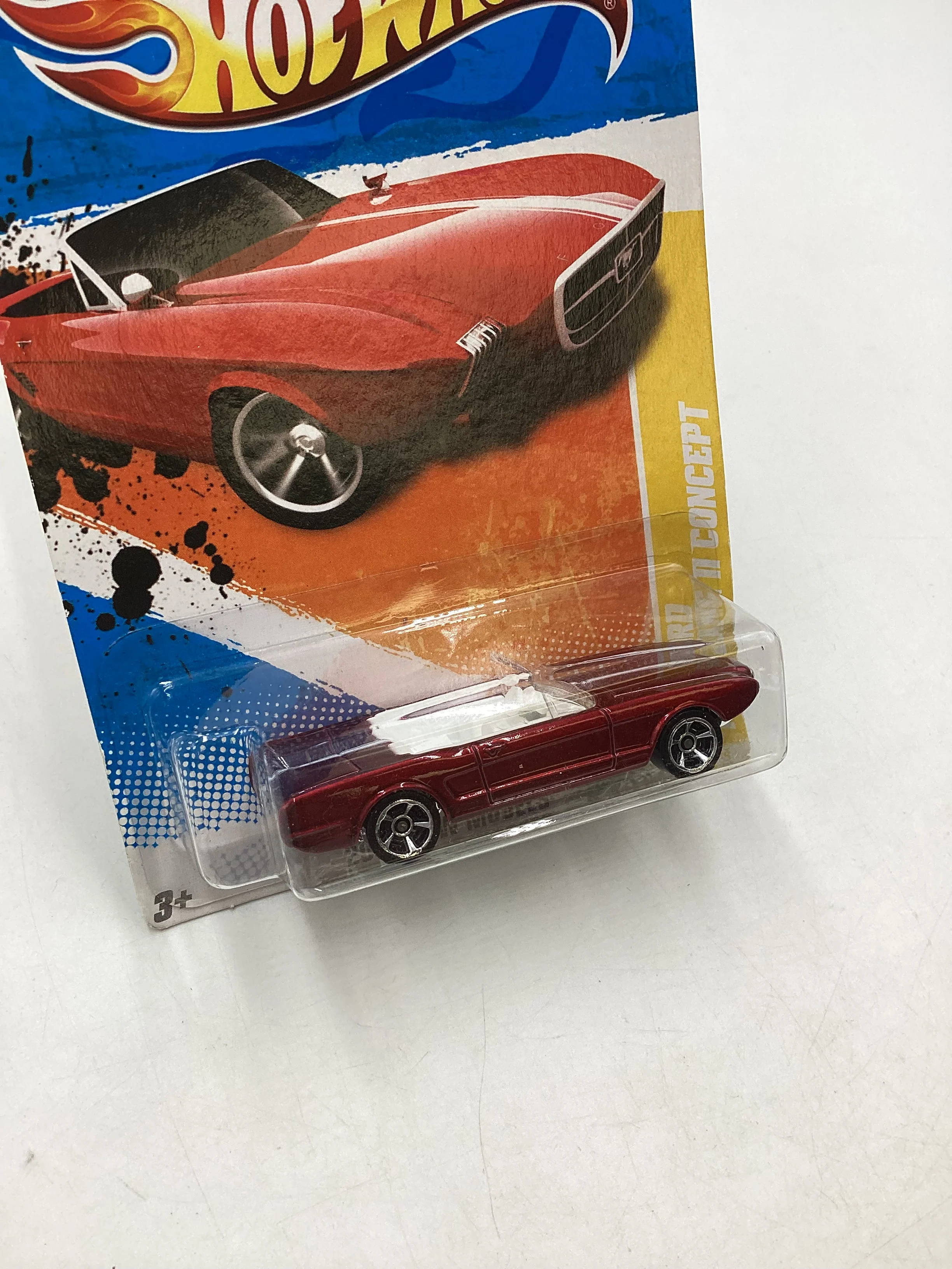 2011 Hot Wheels #14 63 Ford Mustang II Concept Red 21C - Image 5