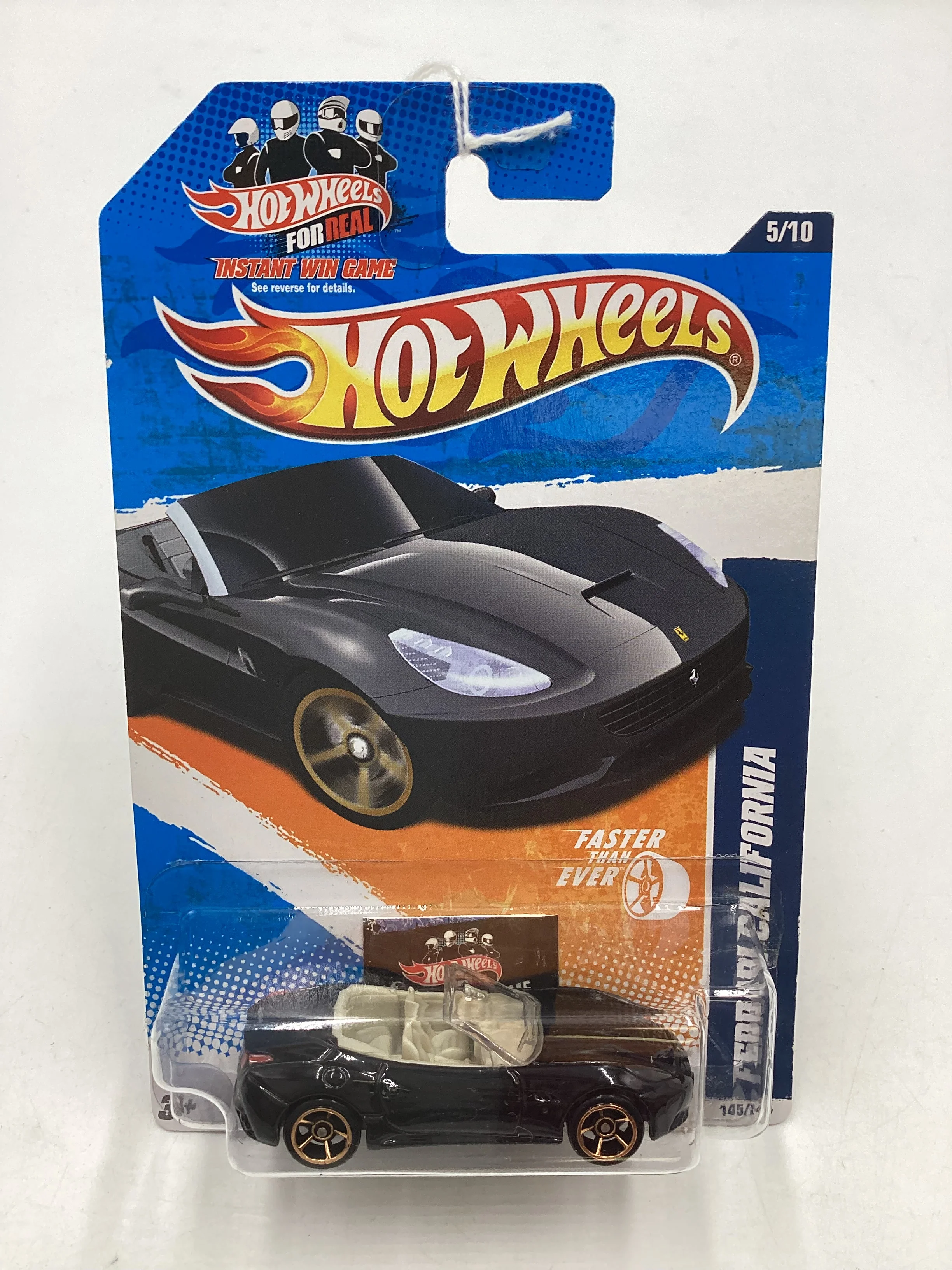 2011 Hot wheels #145 Ferrari California Black Faster than Ever SR - Image 2