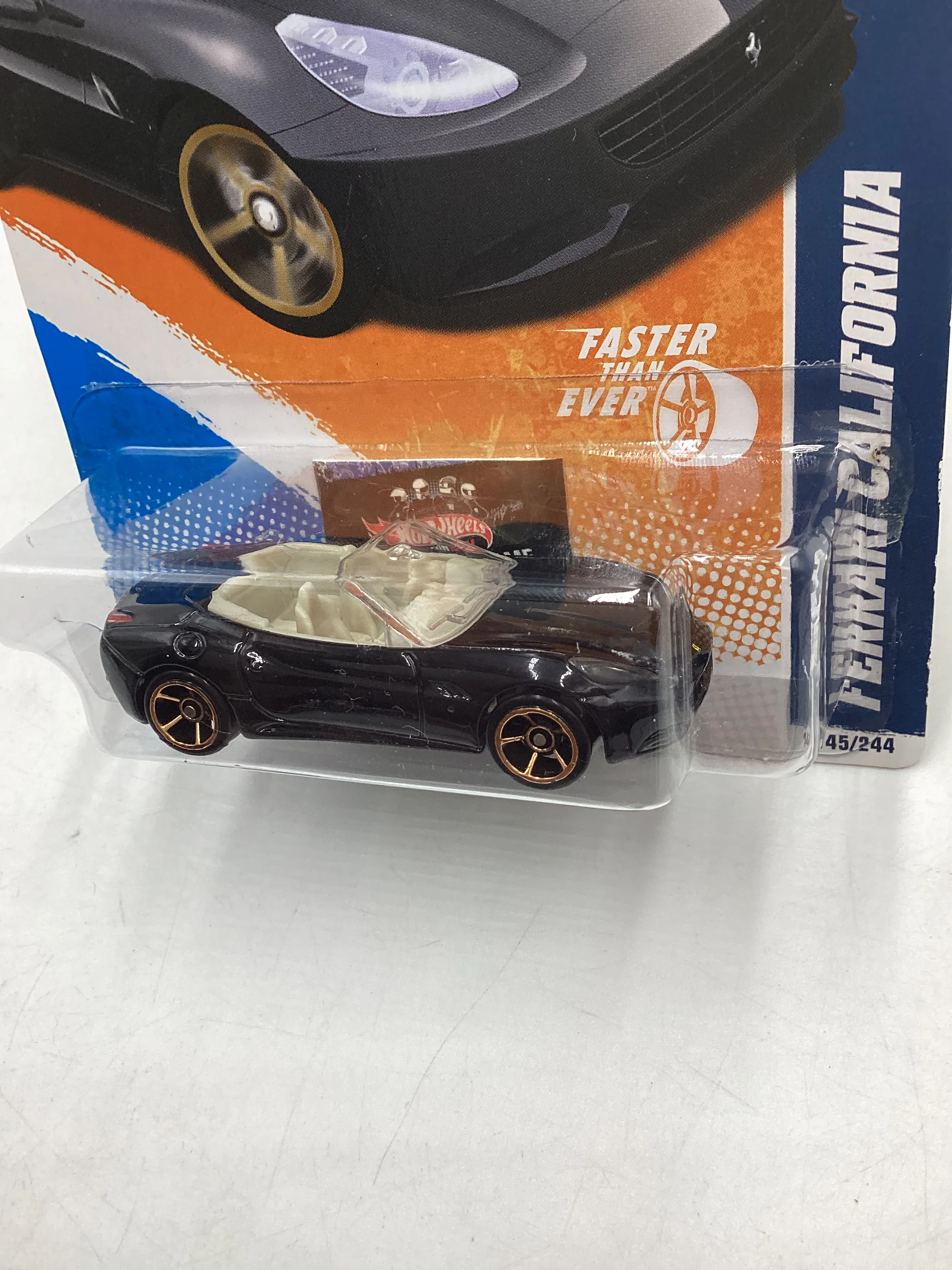 2011 Hot wheels #145 Ferrari California Black Faster than Ever SR - Image 4