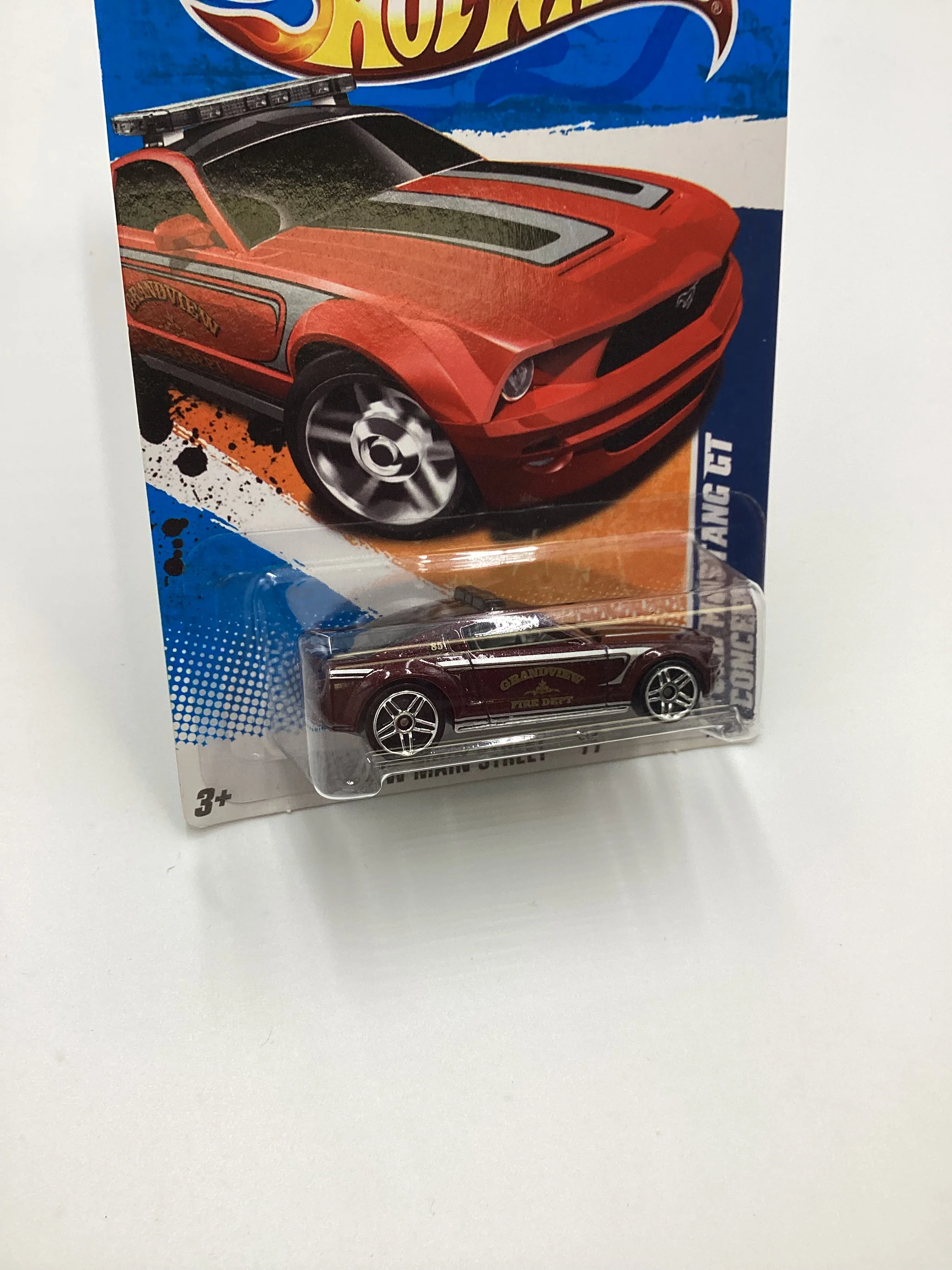 2011 Hot Wheels #162 Ford Mustang GT Concept Maroon 23H - Image 5