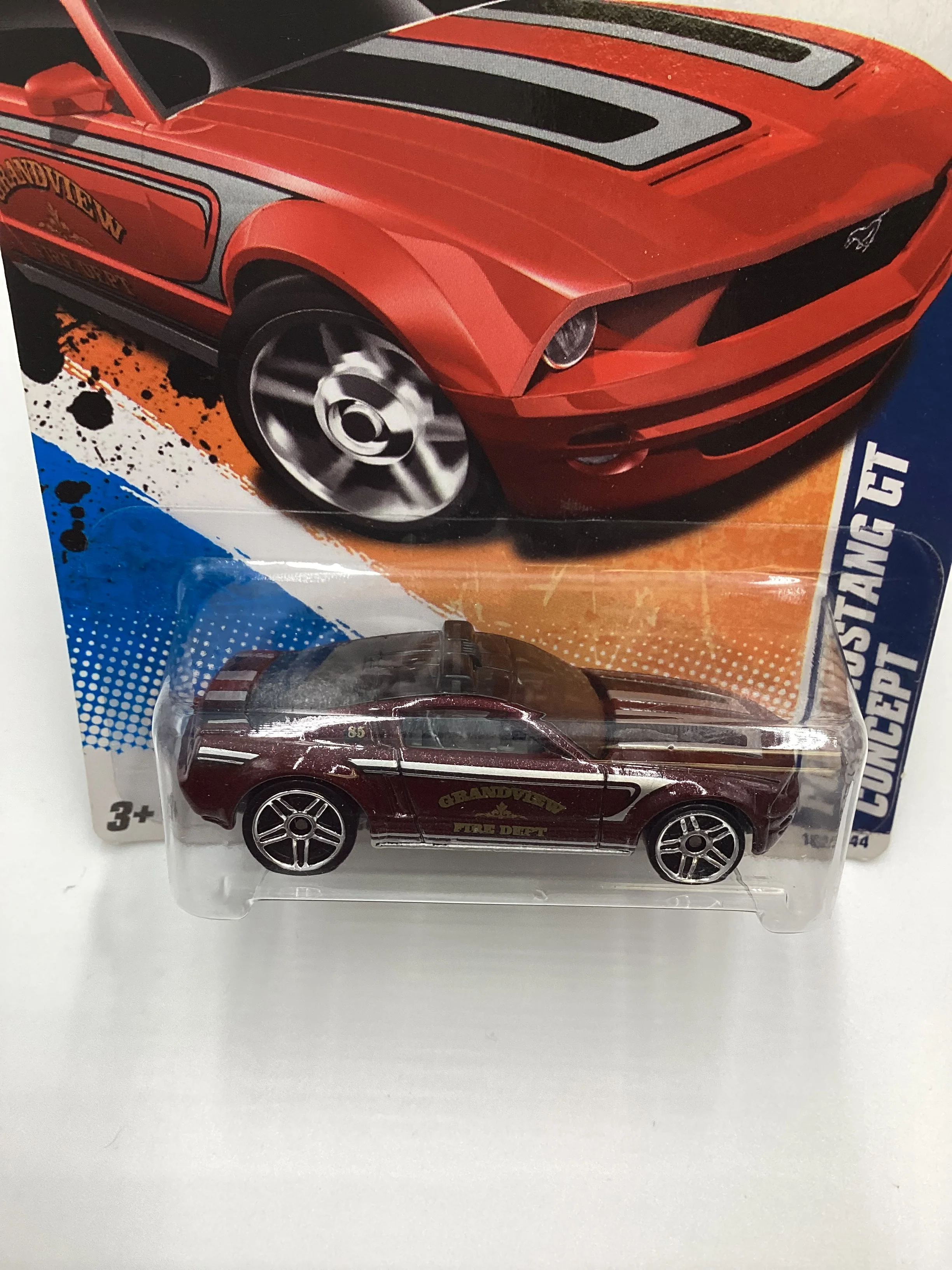 2011 Hot Wheels #162 Ford Mustang GT Concept Maroon 23H - Image 6