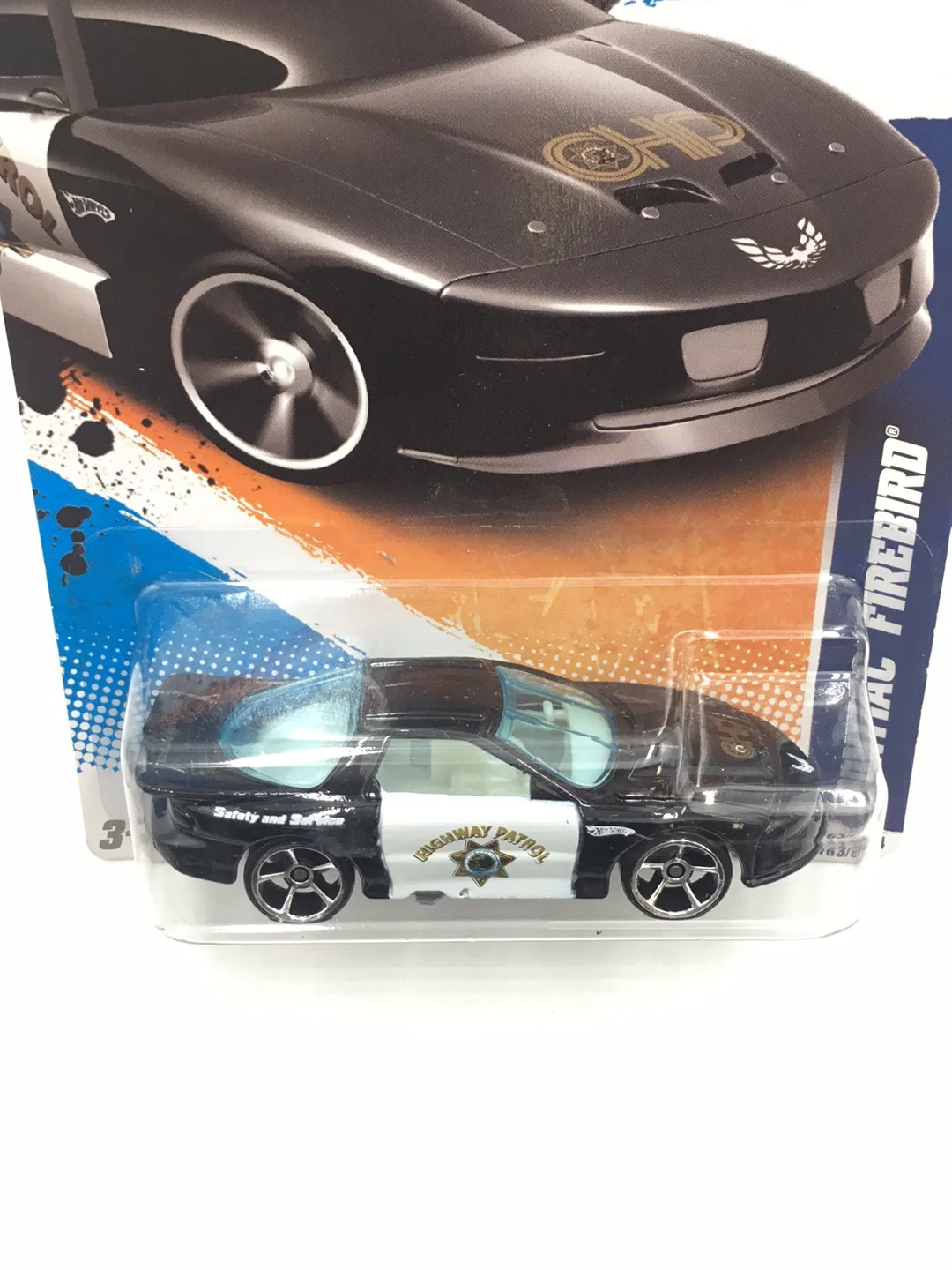 2011 Hot Wheels #163 Pontiac Firebird (Black) - Image 5