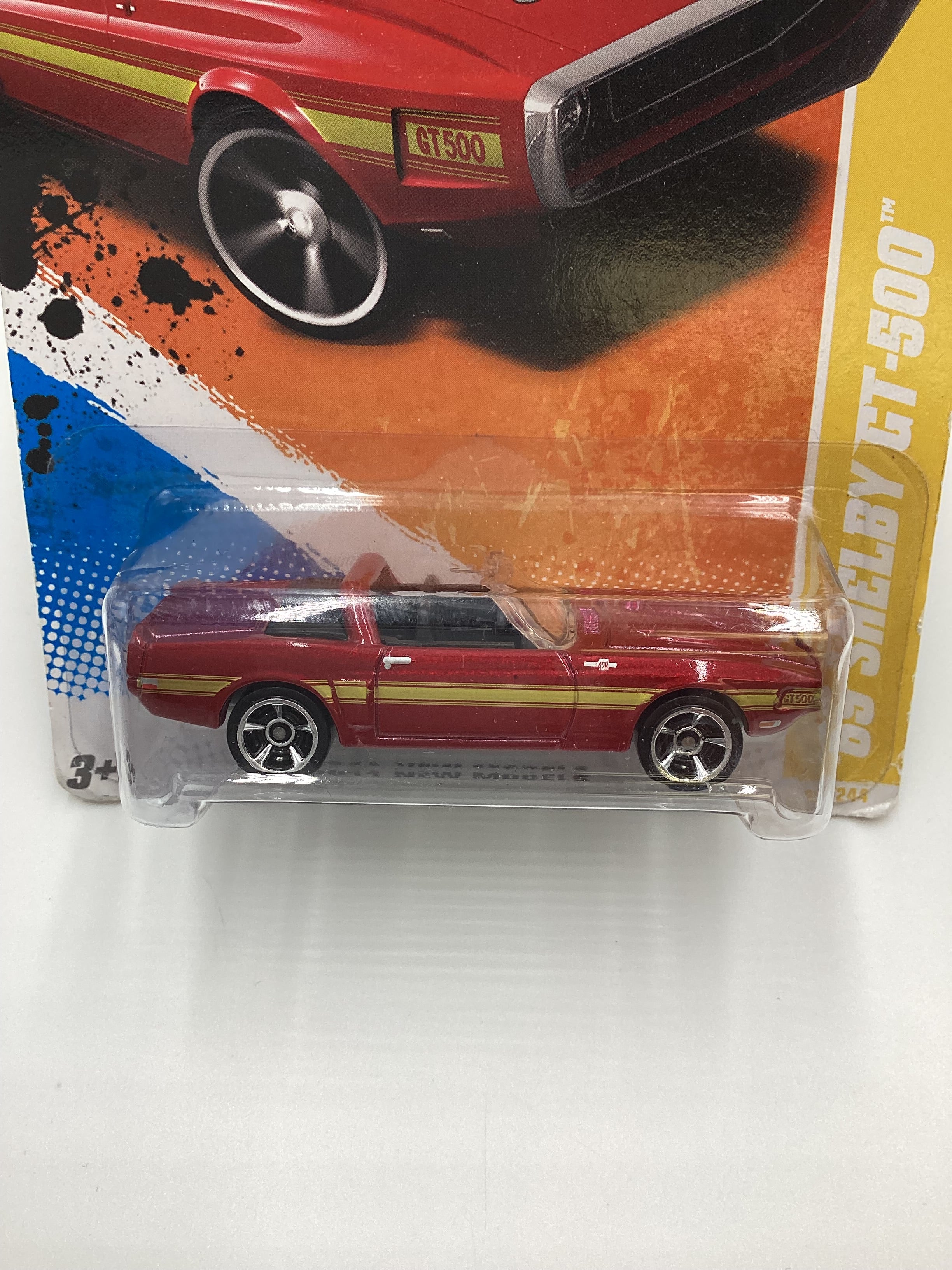 2011 Hot Wheels #21 69 Shelby GT-500 Red 25D - Image 2