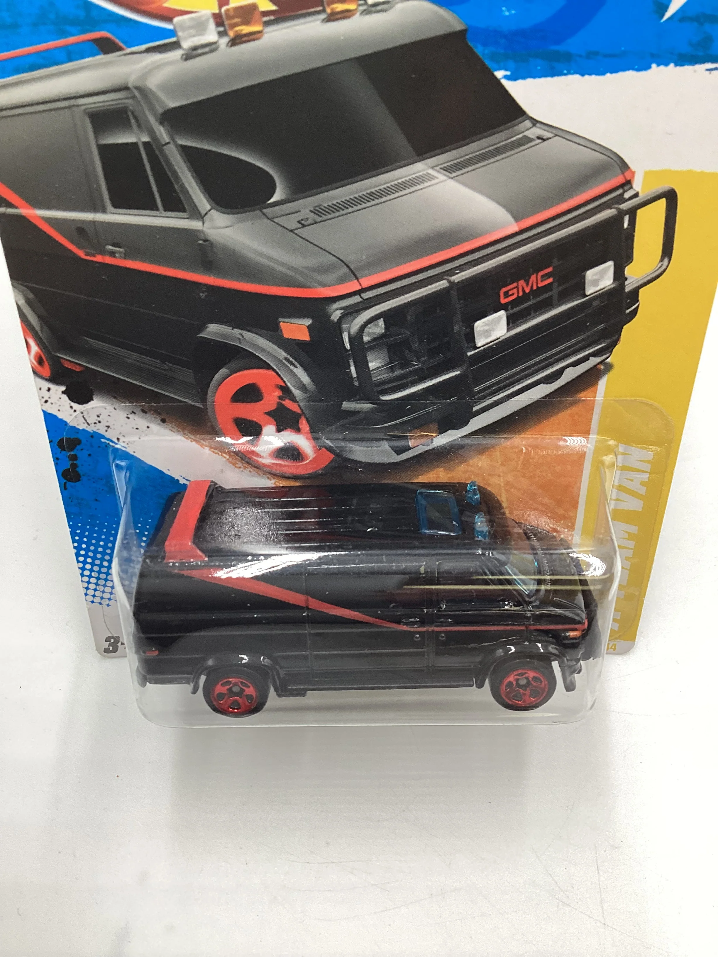 2011 Hot wheels #39 A Team Van Black with protector - Image 6