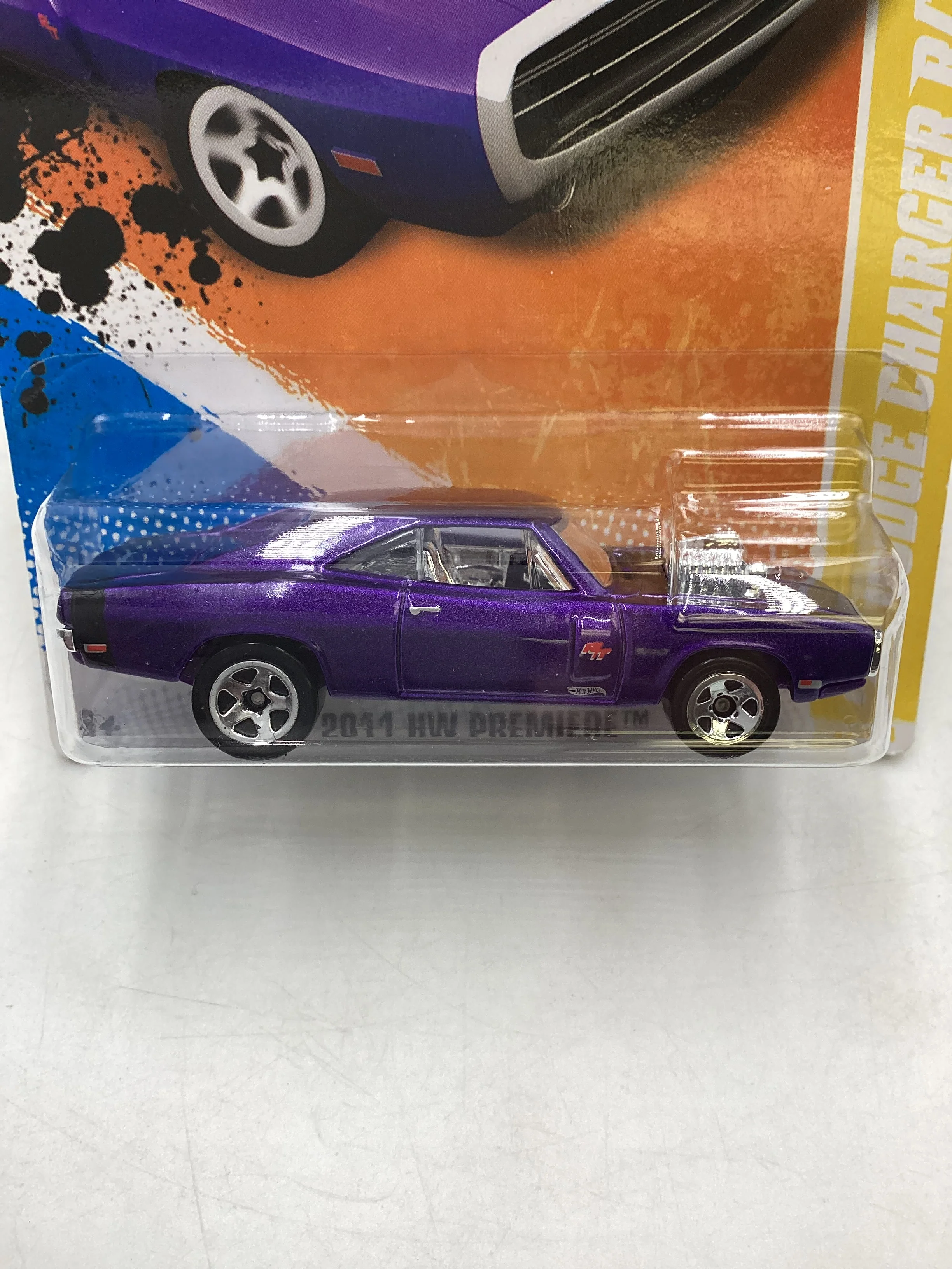 2011 Hot Wheels #42 70 Dodge Charger R/T Purple 56C - Image 3