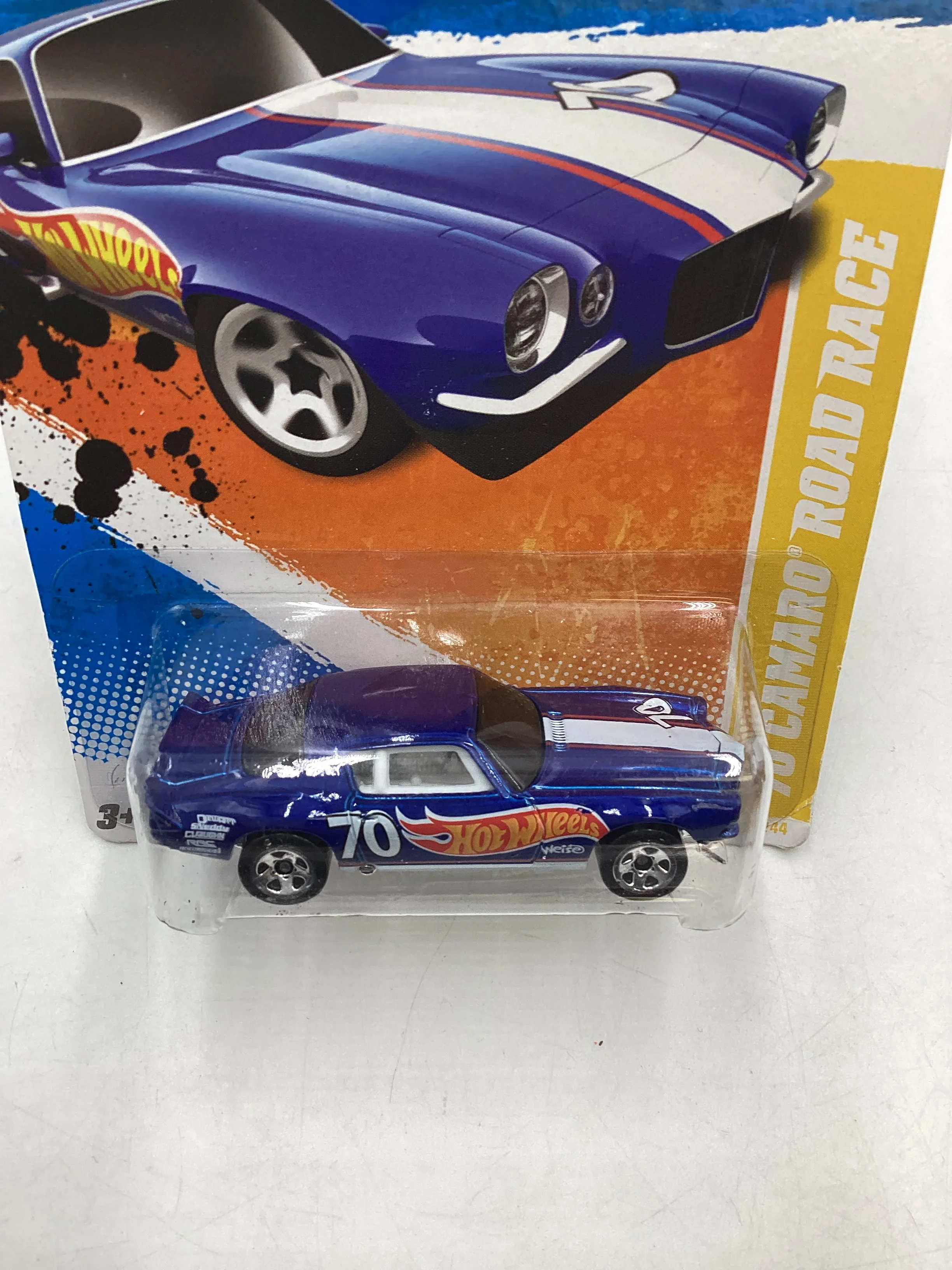 2011 Hot Wheels #47 70 Camaro Road Race Blue 12D - Image 6