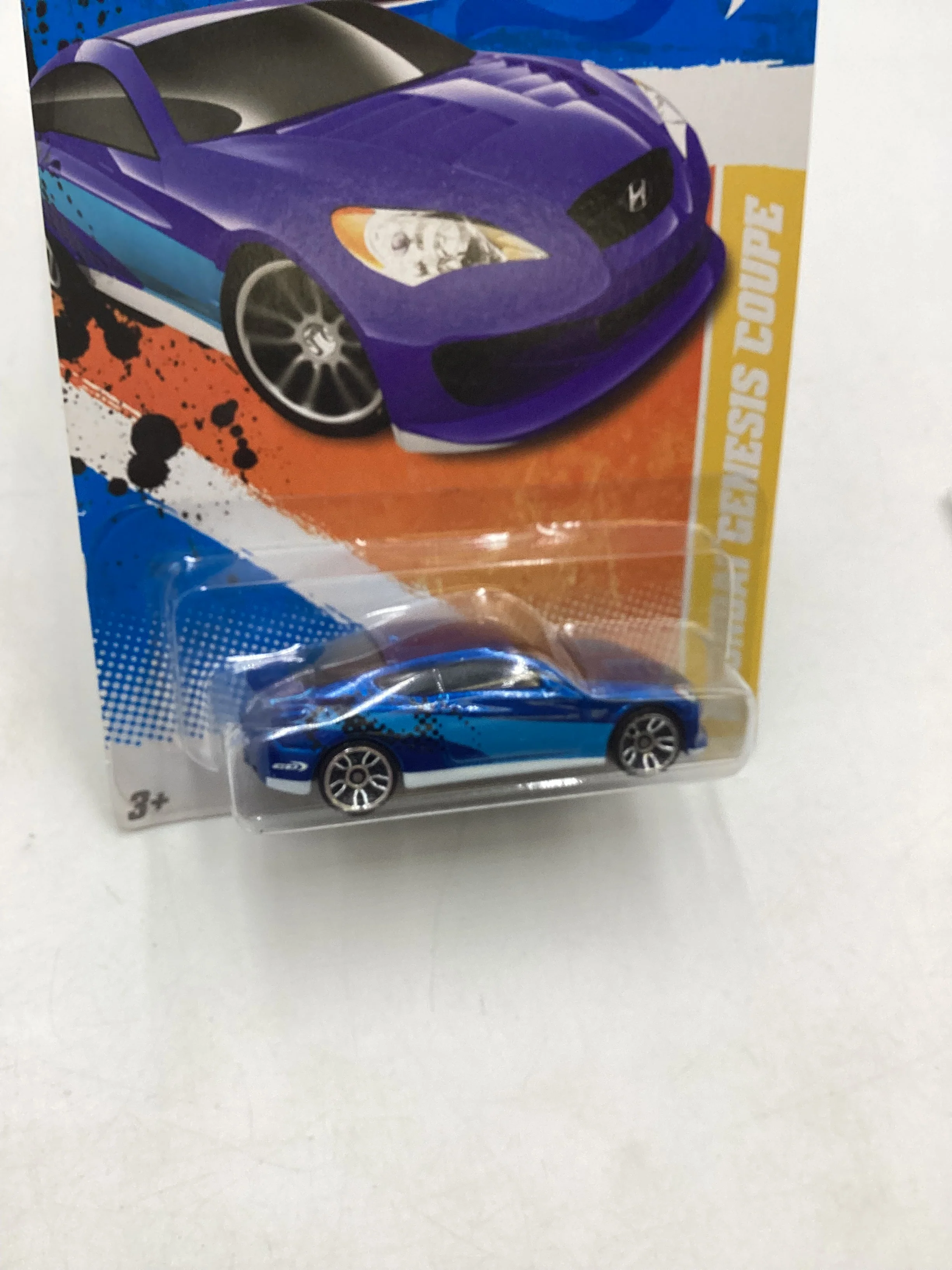 2011 Hot Wheels #50 Hyundai Genesis Coupe Blue - Image 5