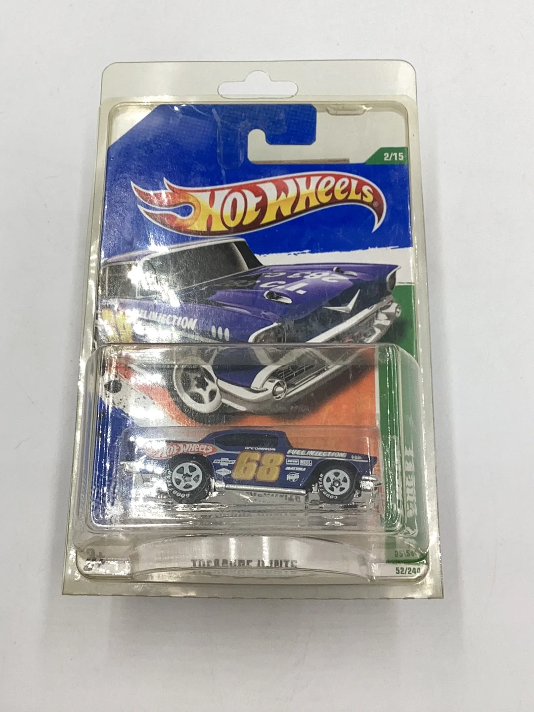 2011 hot wheels #52 treasure hunt 57 Chevy W/ protector - Image 8