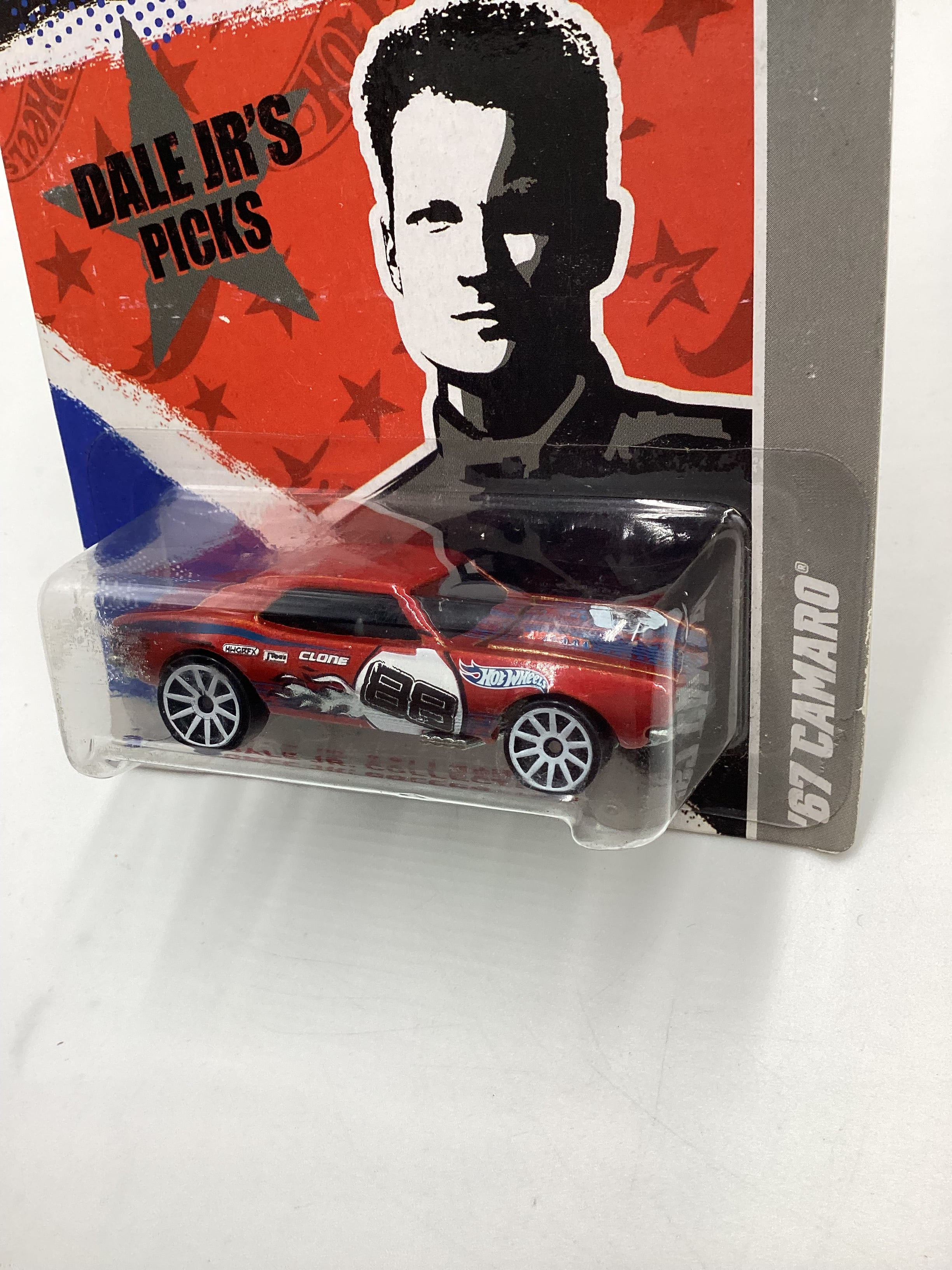 2011 Hot wheels Dale Jrs Picks #4 67 Camaro Red Opening Hood 152C - Image 4