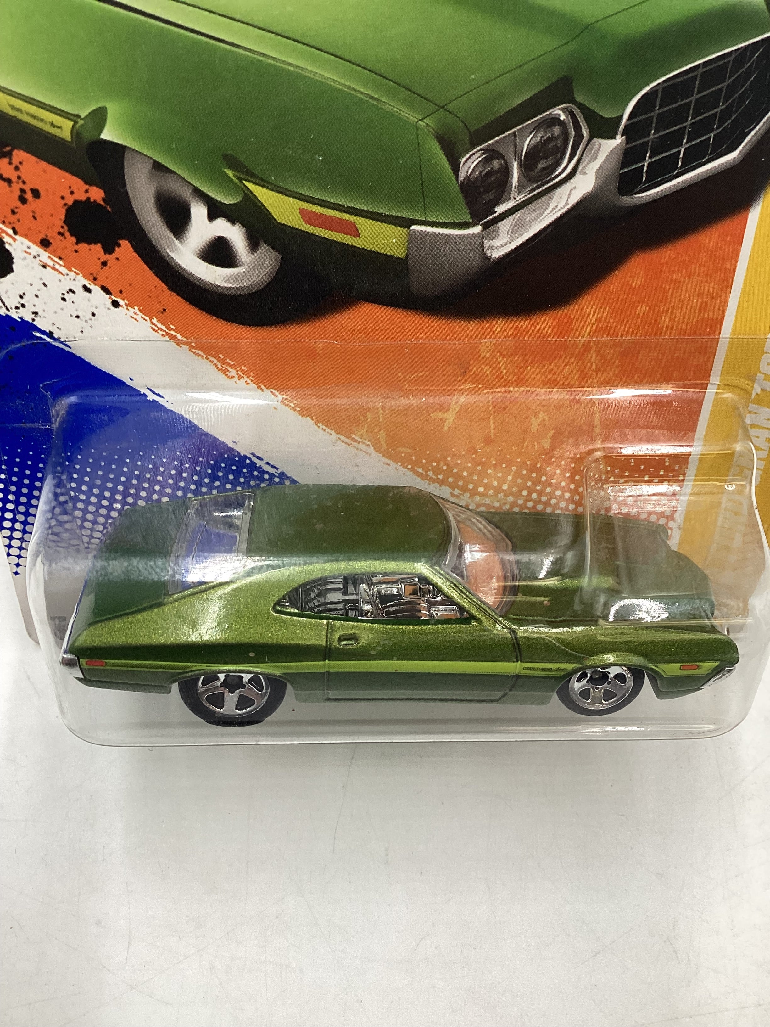 2011 Hot wheels #2 72 Ford Gran Torino Sport Green 35A - Image 6