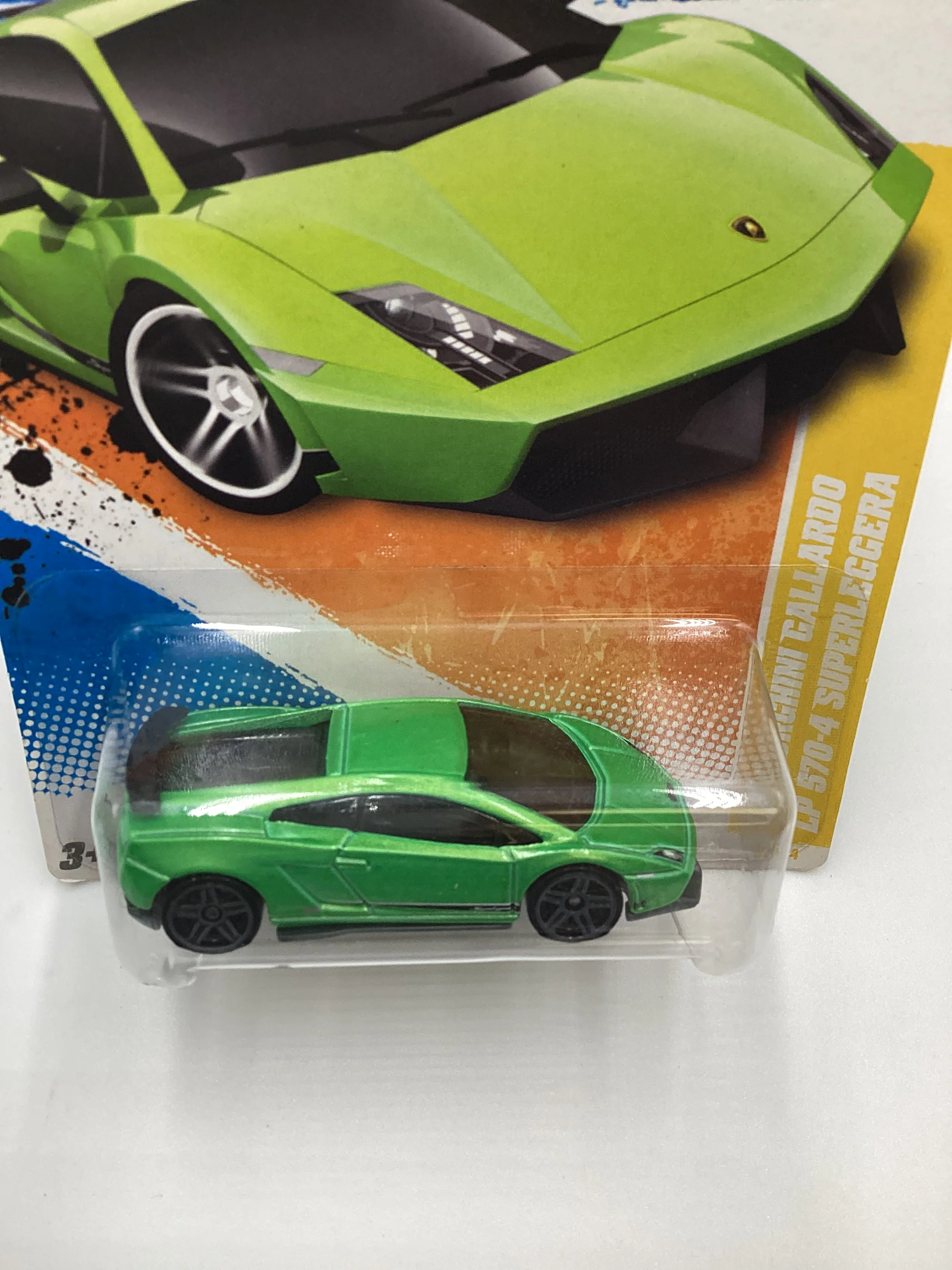 2011 Hot Wheels #9 Lamborghini Gallardo LP 570-4 Superleggera Green 102D - Image 6