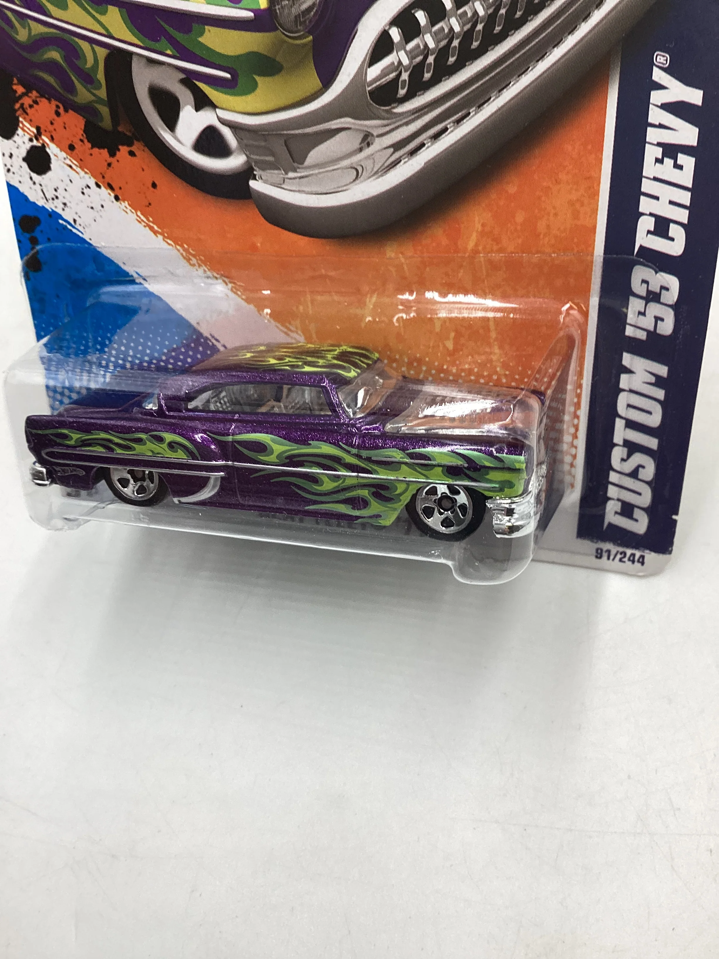 2011 Hot Wheels #91 Purple Custom 53 Chevy 11C - Image 4