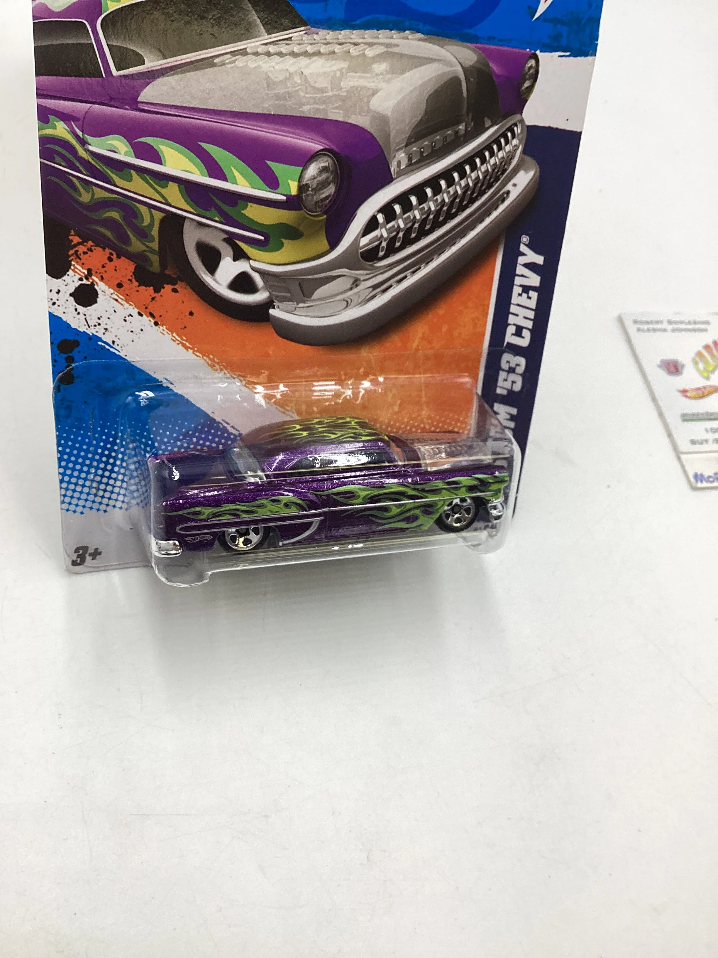 2011 Hot Wheels #91 Purple Custom 53 Chevy 11C - Image 5