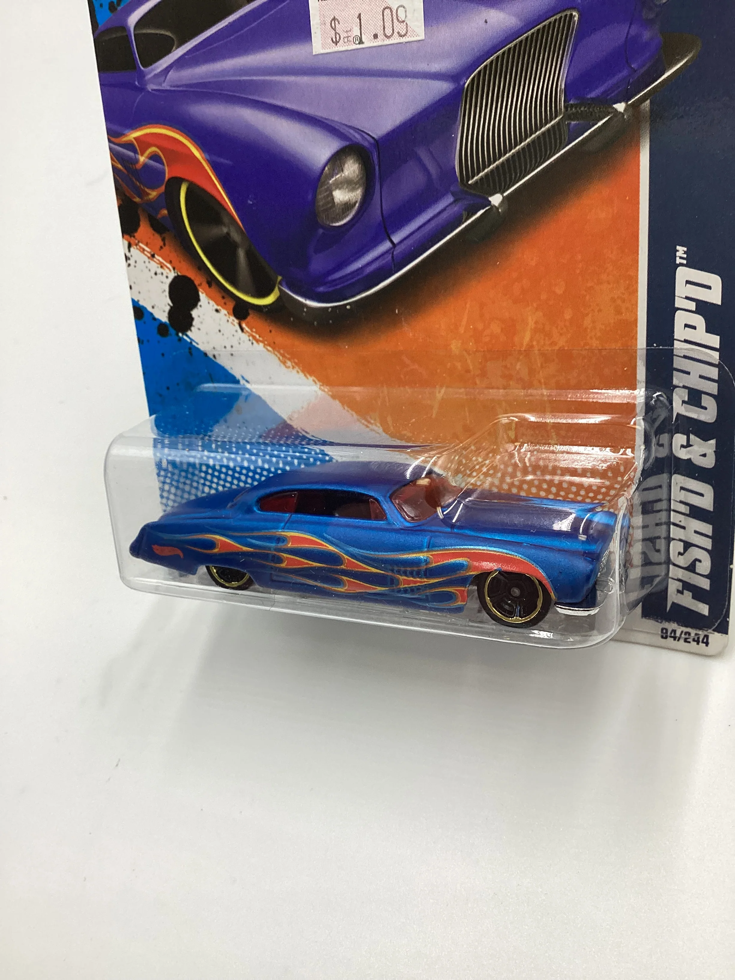 2011 Hot Wheels #94 Fish’d & Chip’d Blue 113A - Image 4