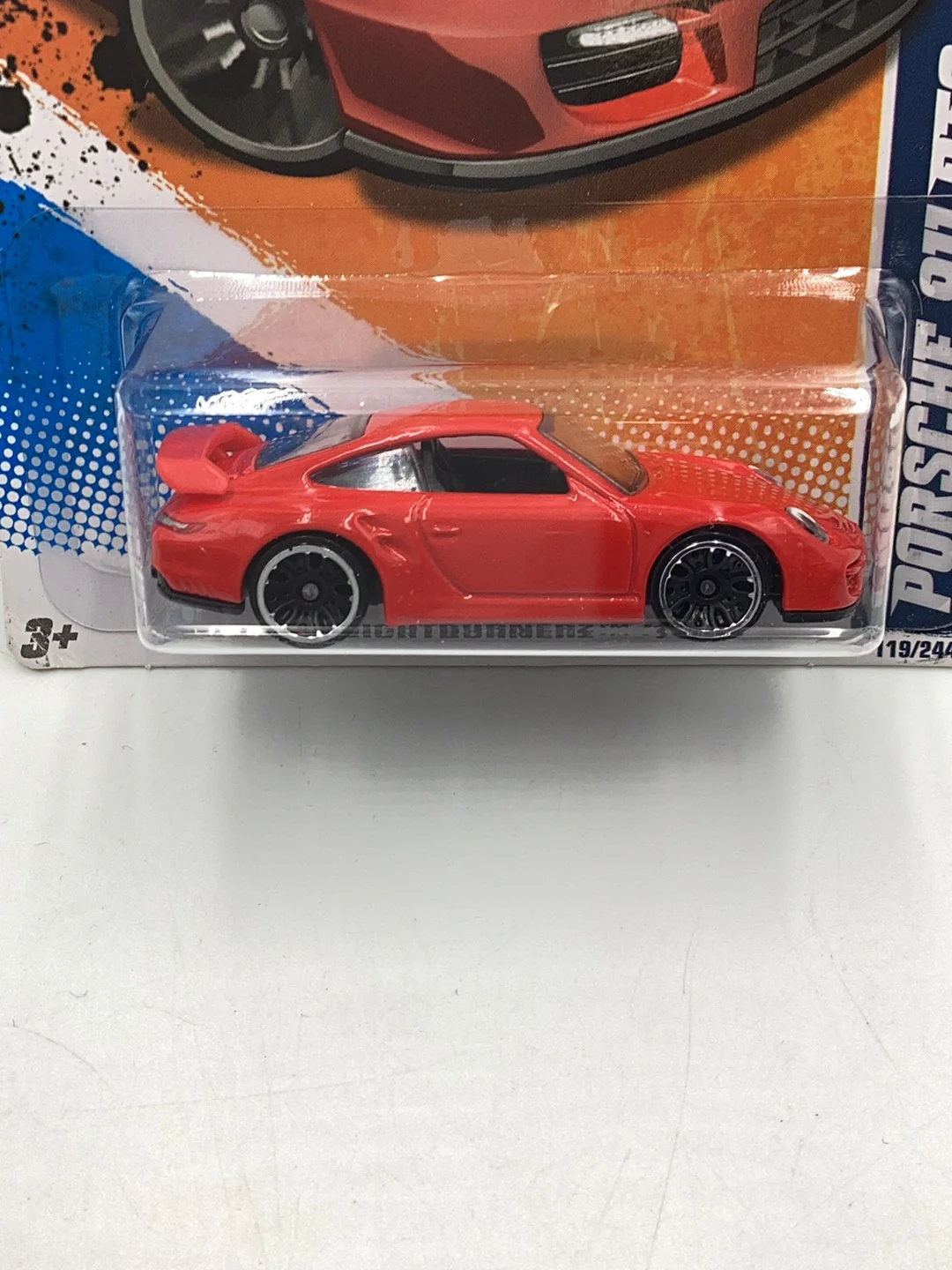 2011 hot wheels #9 Porsche 911 GT2 red 98D - Image 2