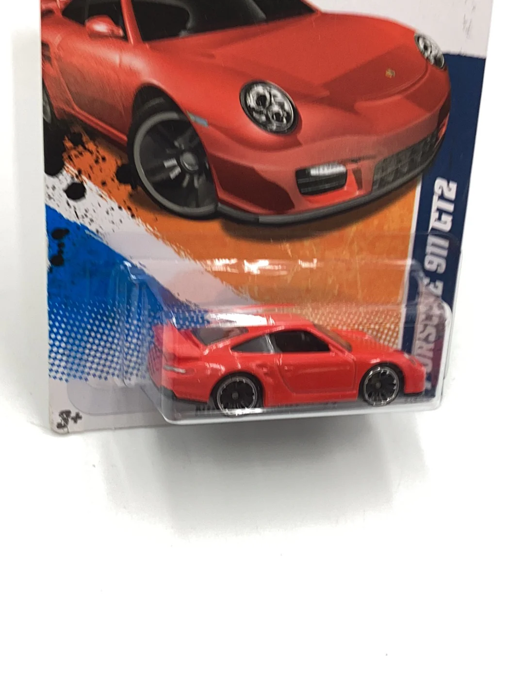 2011 hot wheels #9 Porsche 911 GT2 red 98D - Image 3