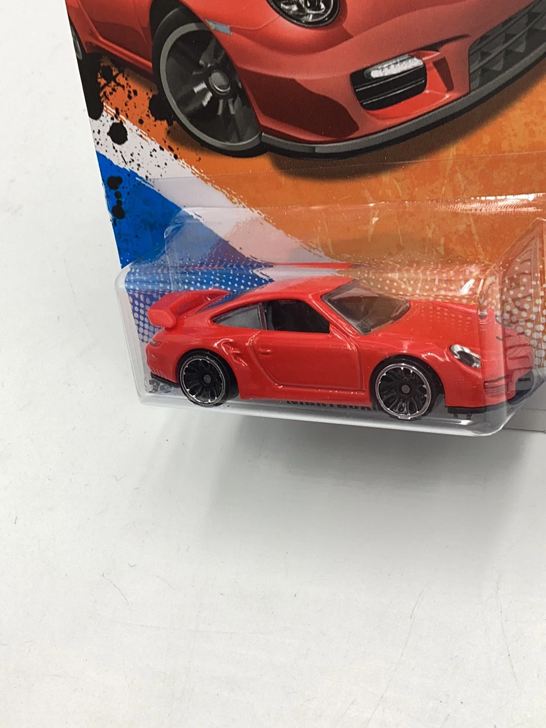 2011 hot wheels #9 Porsche 911 GT2 red 98D - Image 4