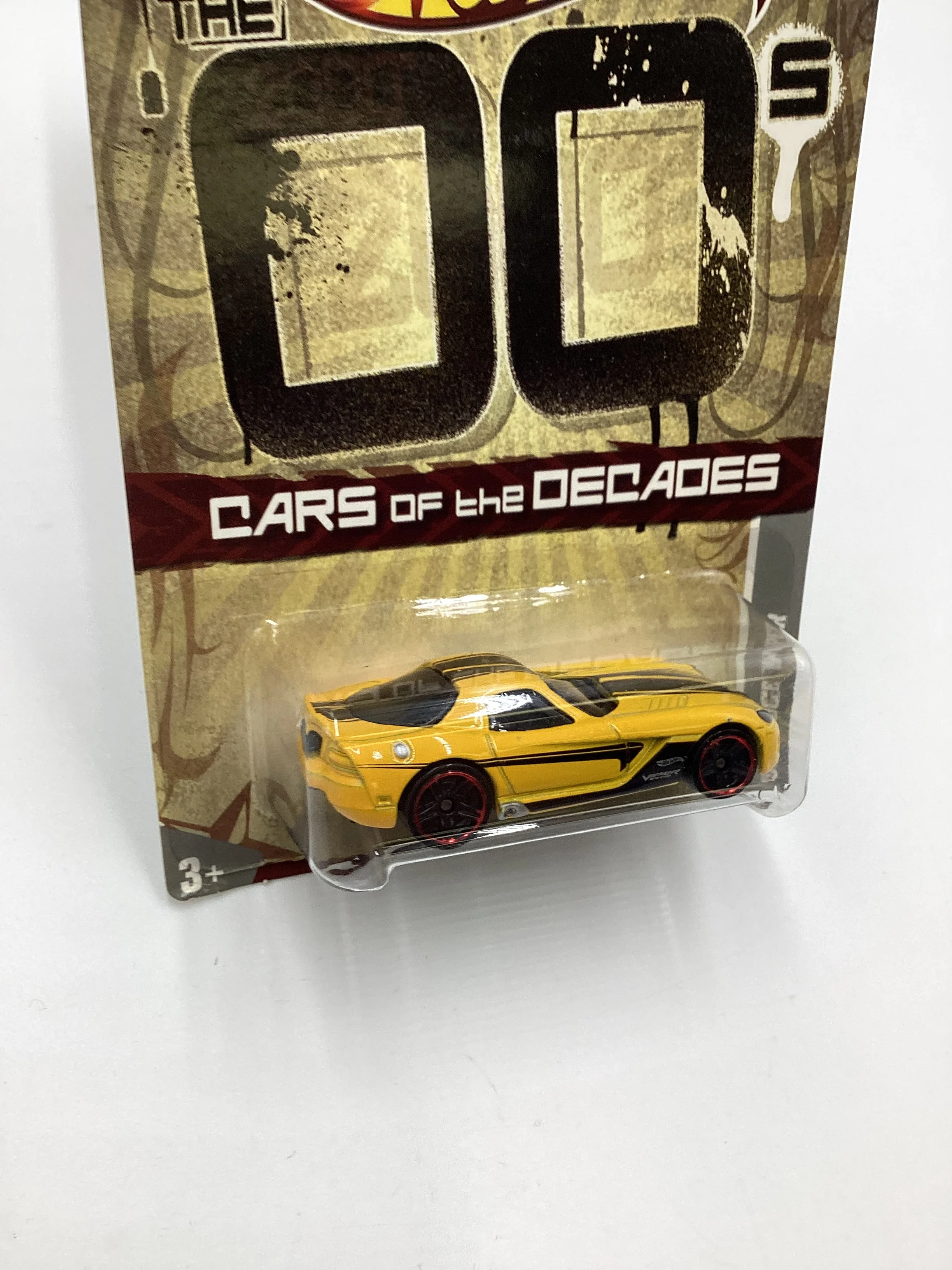 2011 Hot Wheels Cars of the Decades The 00s #31 Dodge Viper Yellow 157C - Image 5