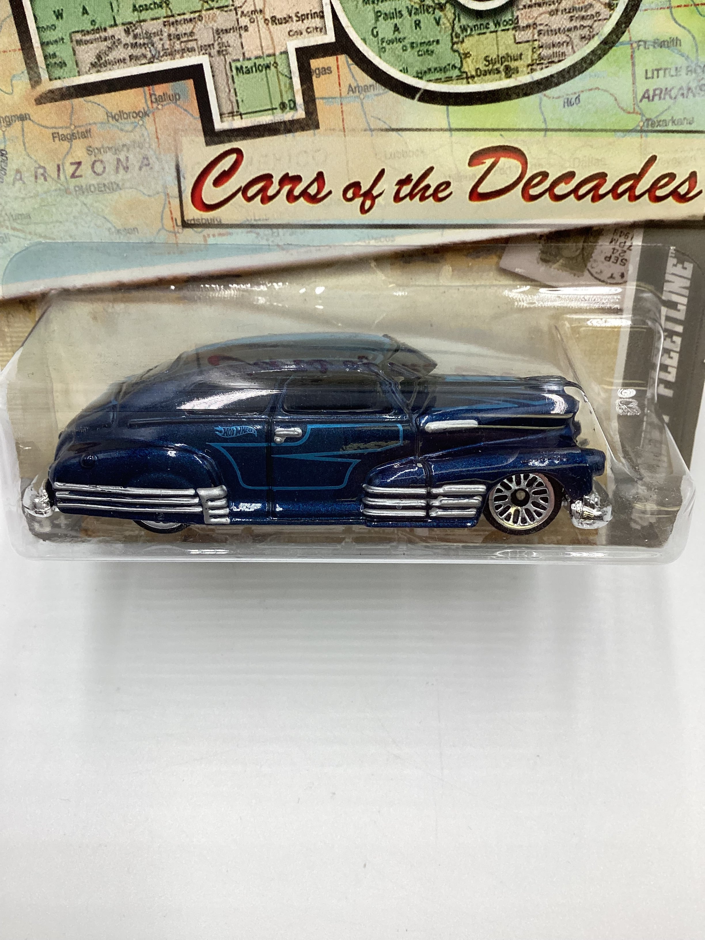 2011 Hot Wheels Cars of the Decades The 40s #7 47 Chevy Fleetline Blue - Image 3