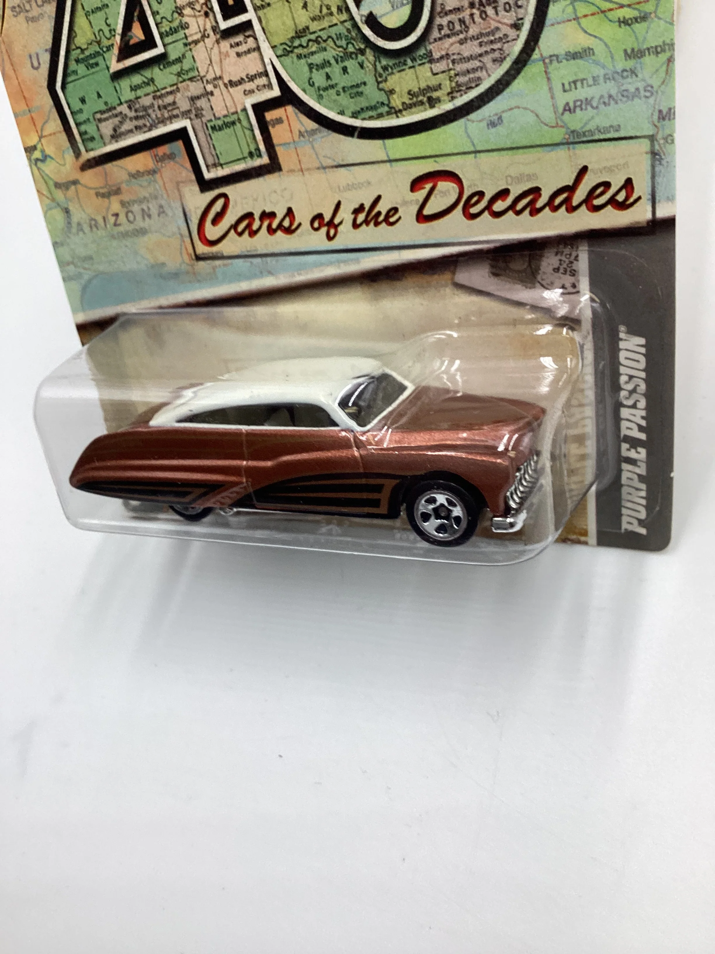 2011 Hot Wheels Cars of the Decades The 40s #8 Purple Passion Copper 157C - Image 4