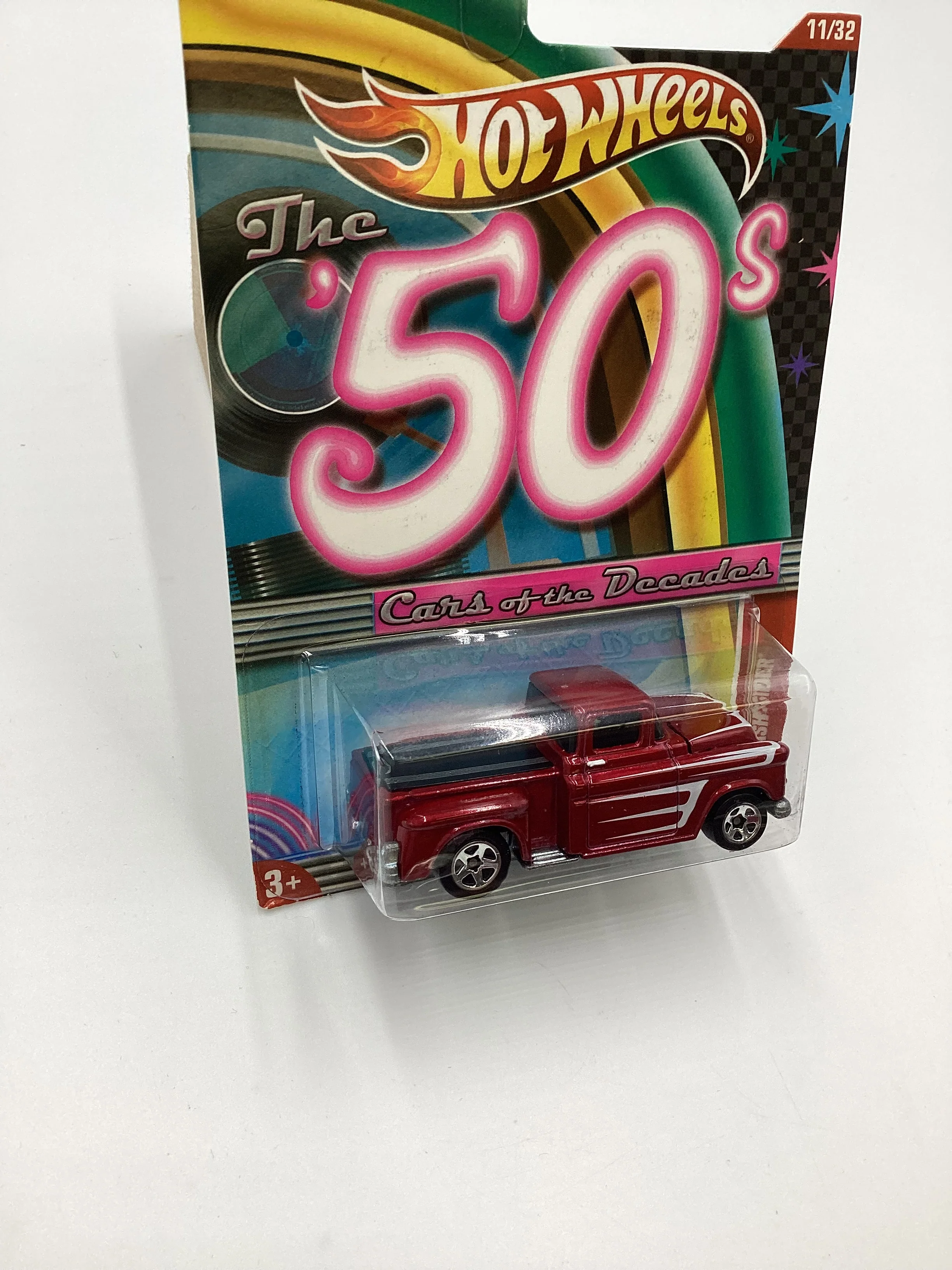 2011 Hot Wheels Cars of the Decades The 50s #11 56 Flashsider Red 157F - Image 5