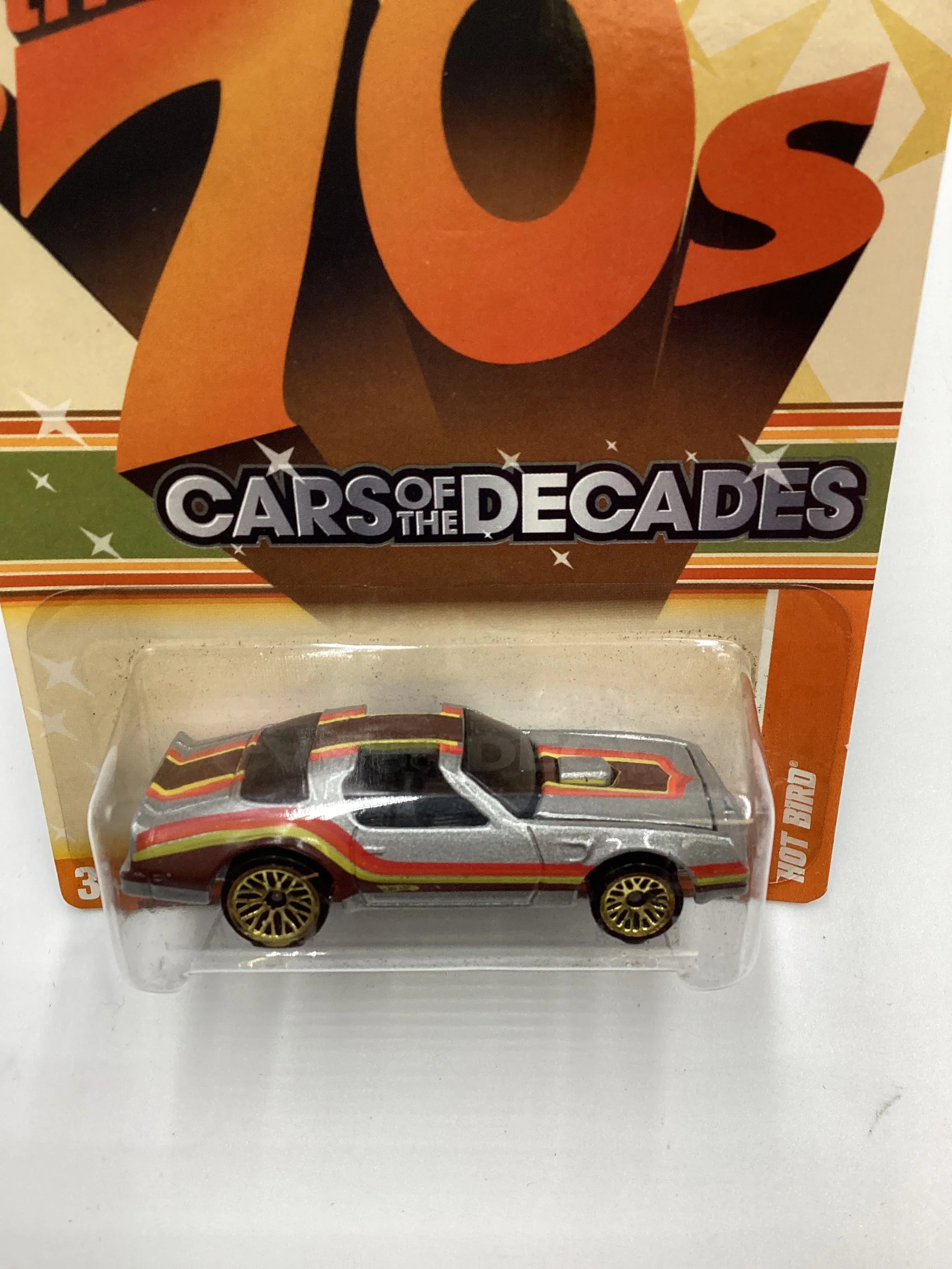 2011 Hot Wheels Cars of the Decades The 70s #18 Hot Bird Silver 157i - Image 6