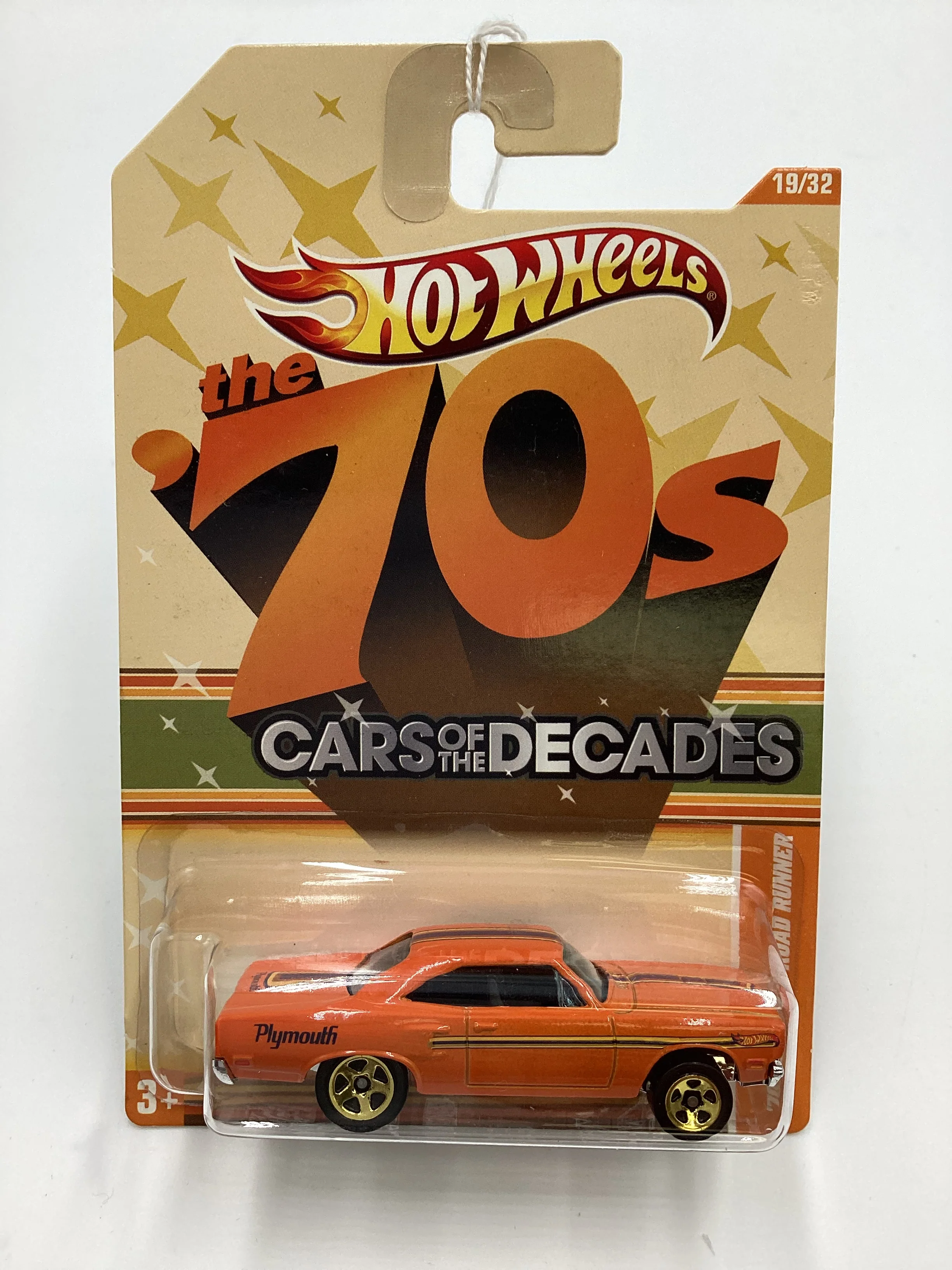 2011 Hot Wheels Cars of the Decades The 70s #19 70 Plymouth Road Runner Orange - Image 2