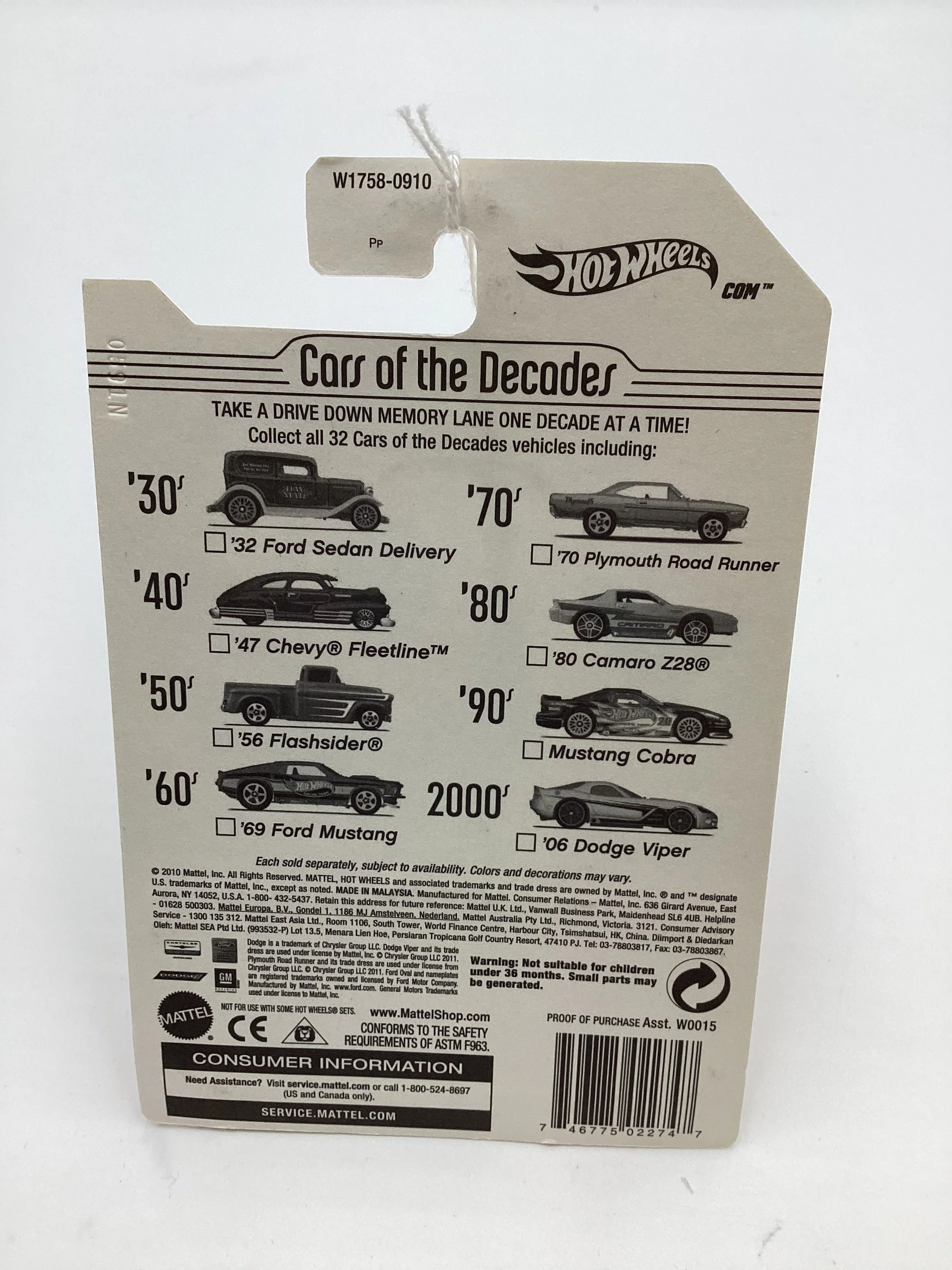 2011 Hot Wheels Cars of the Decades The 70s #19 70 Plymouth Road Runner Orange - Image 7