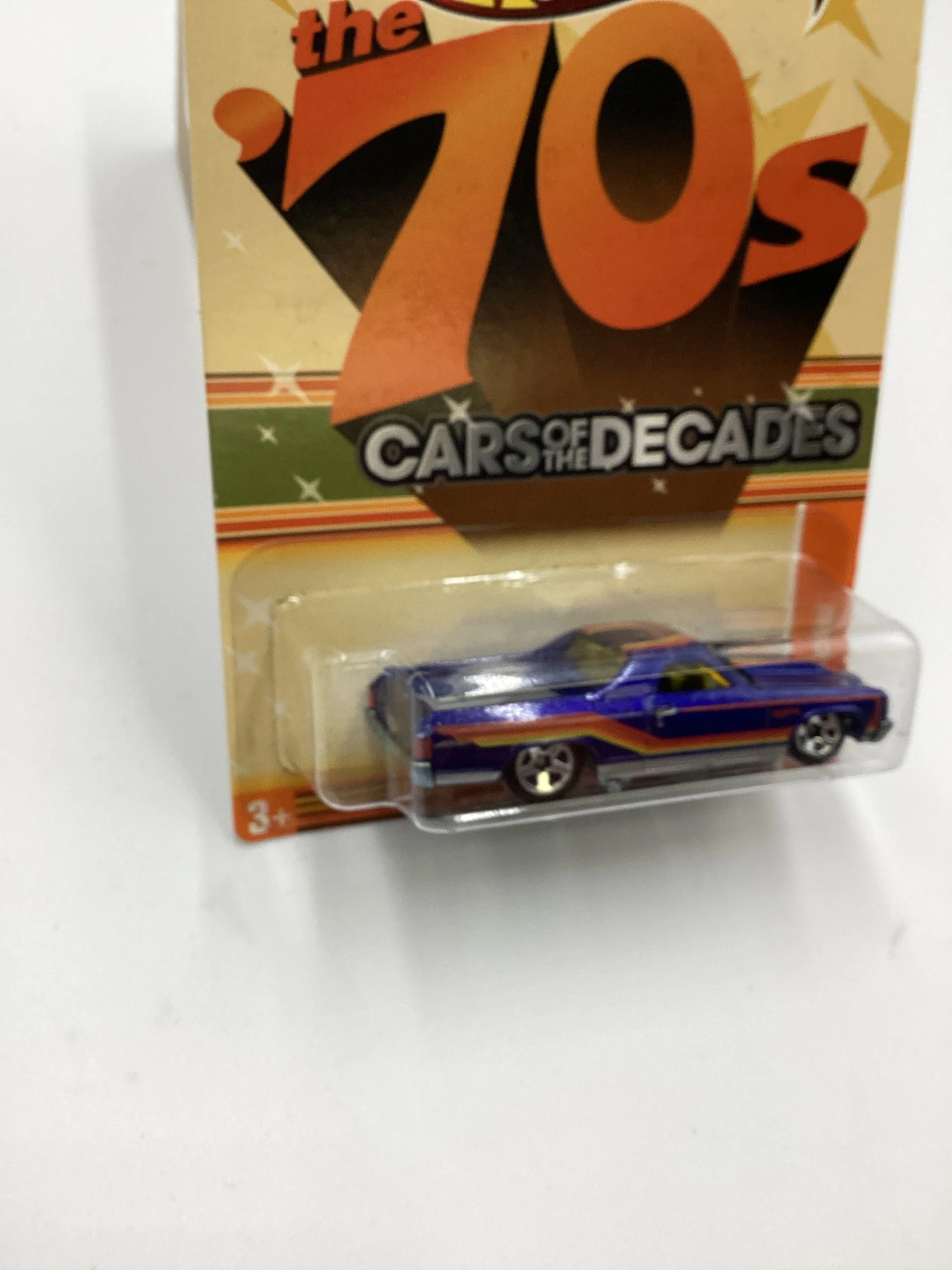 2011 Hot Wheels Cars of the Decades The 70s #20 71 EL Camino Blue - Image 5