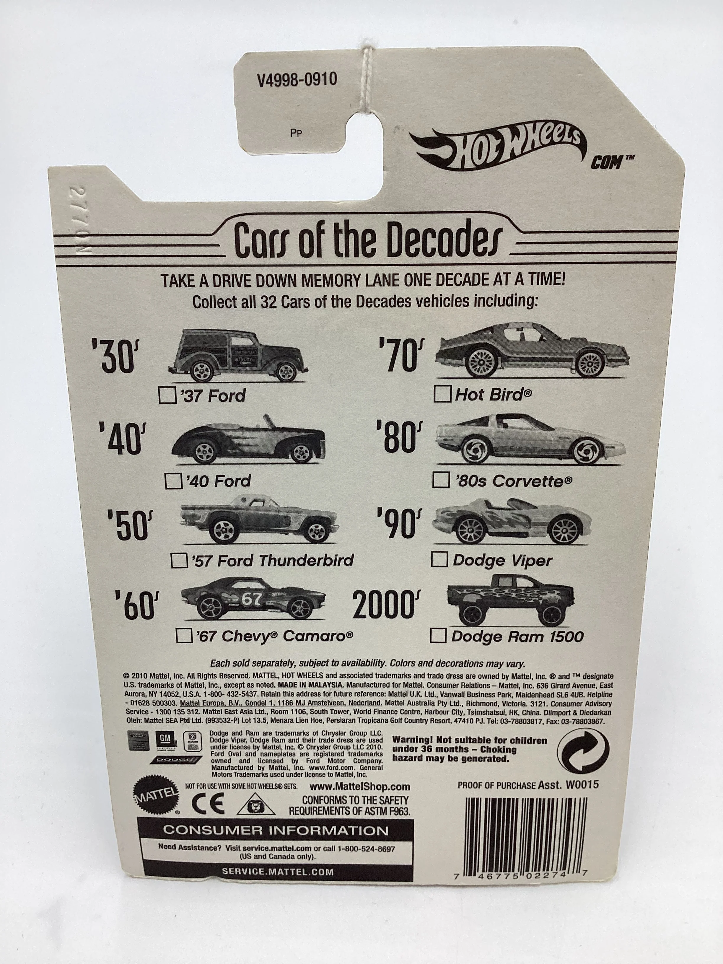 2011 Hot Wheels Cars of the Decades The 90s #26 Dodge Viper Green 157H - Image 7