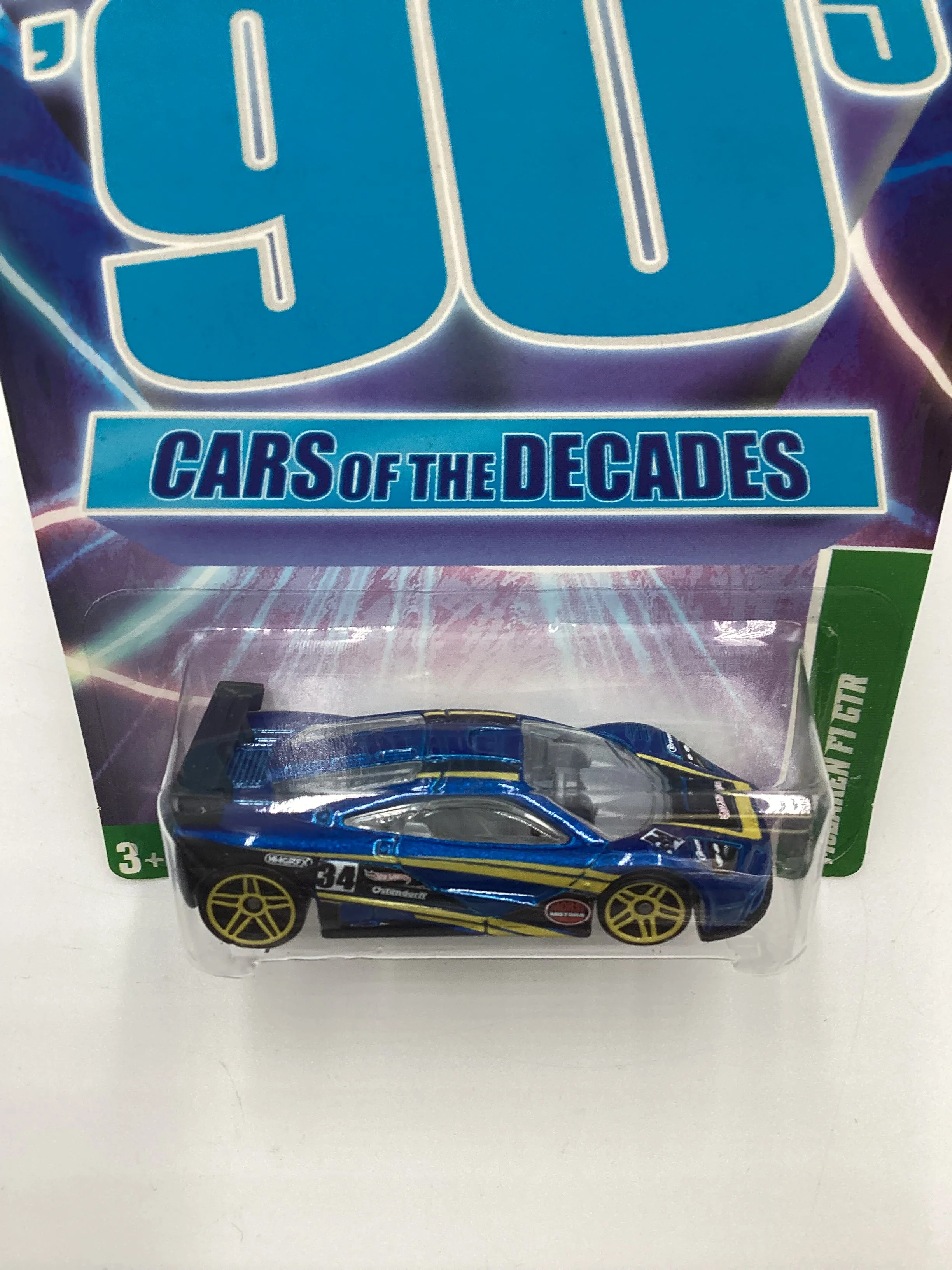 2011 Hot Wheels Cars of the Decades The 90s #28 McLaren F1 GTR Blue - Image 6