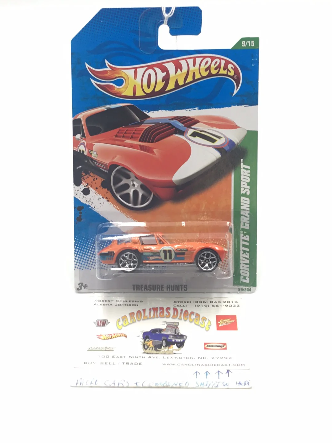2011 hot wheels treasure hunt #59 Corvette Grand Sport AA3